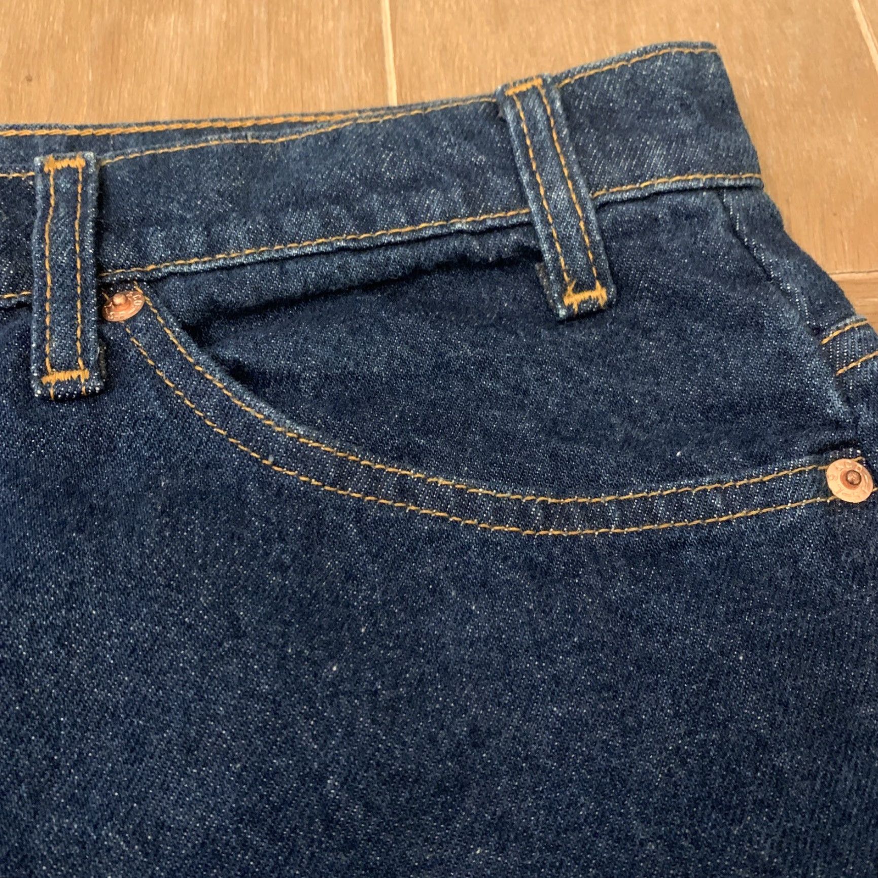 Levi's VINTAGE Levi's 505 Jeans 40x34 Dark Denim USA Mens Size US 40 / EU 56 - 4 Thumbnail