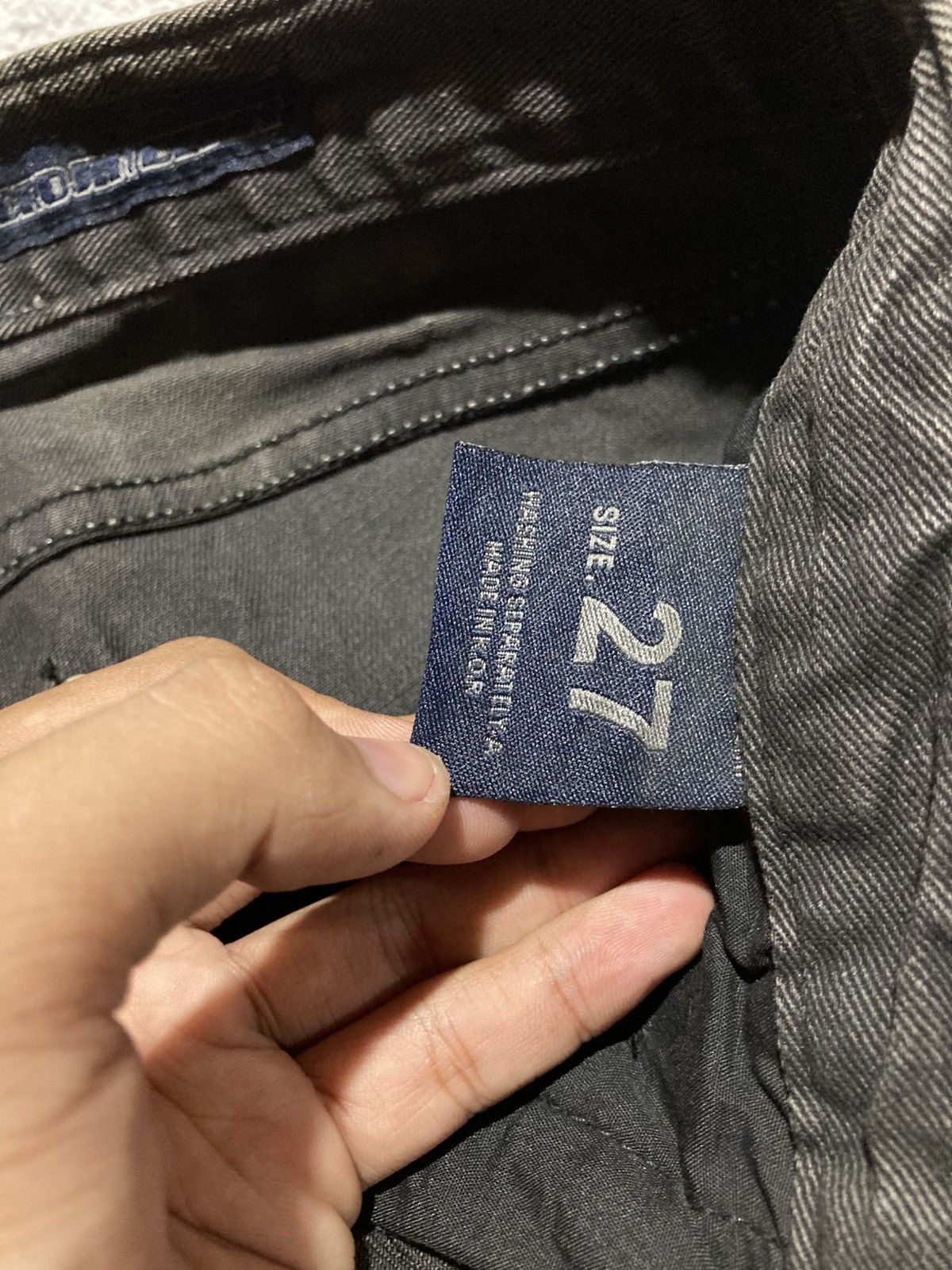 Japanese Brand 2000s Crown Denim Ripped Clawmark Denim Jeans Punk Gothic Size US 27 - 21 Thumbnail