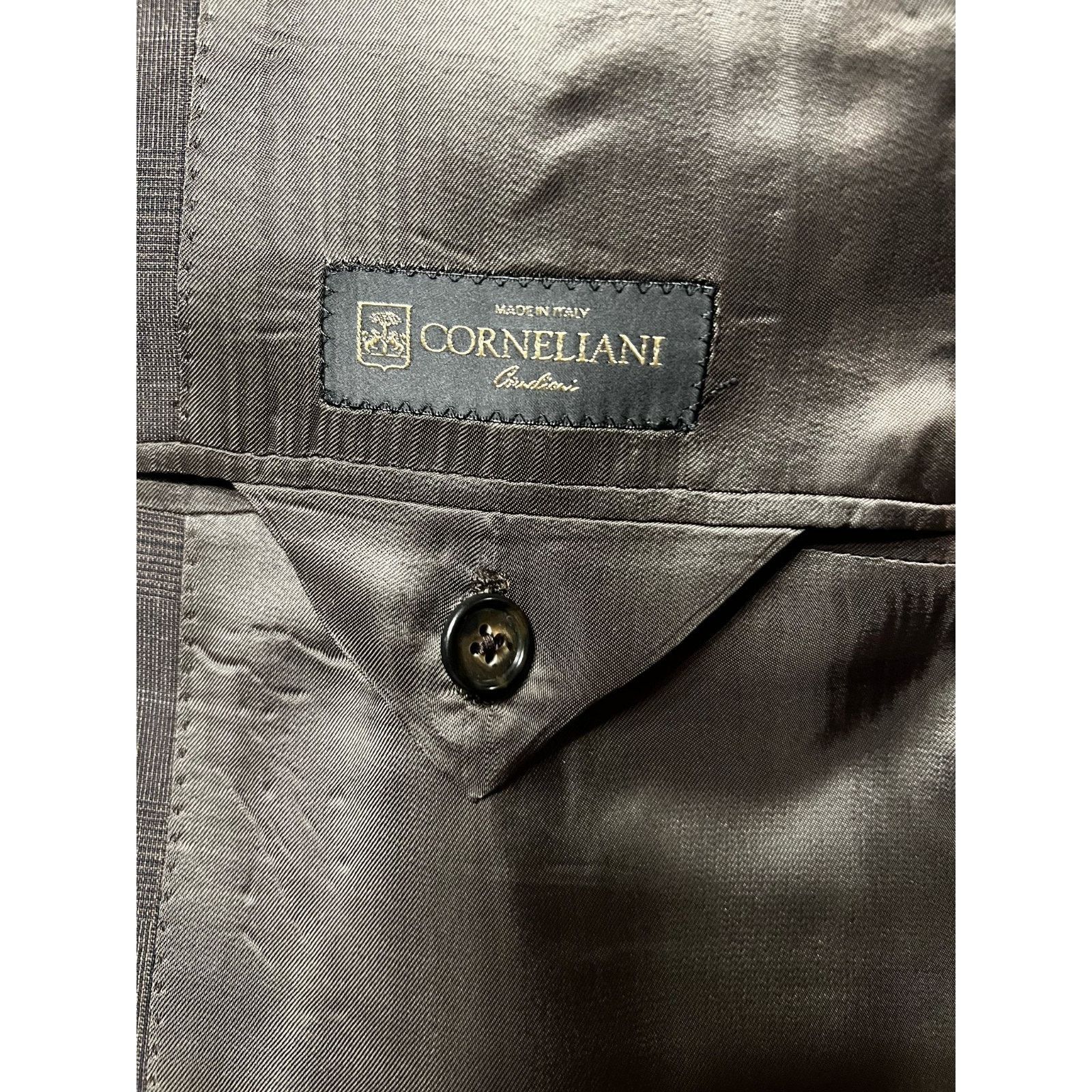 Corneliani Corneliani Brown 100% Virgin Wool Jacket Mens Size 48L US Size 48L - 6 Thumbnail