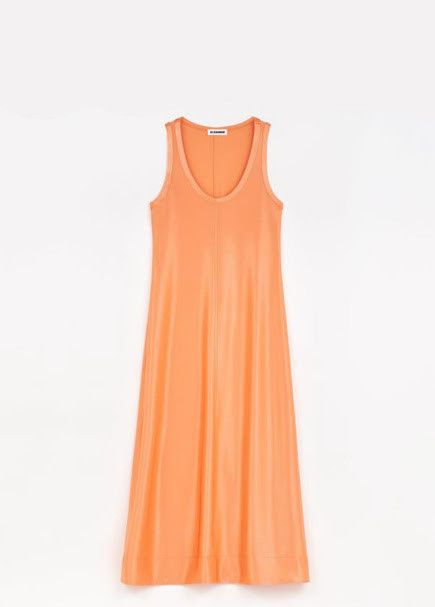 Jil Sander o1w1db10825 Tank Dress in Orange Size M / US 6-8 / IT 42-44 - 1 Preview