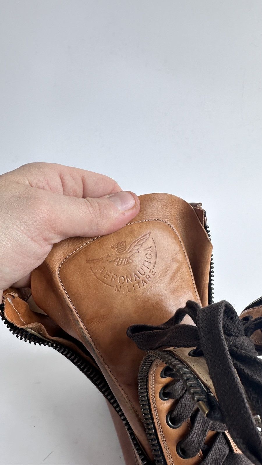 Aeronautica Militare Aeronautica Militare Leather Pilot Boots Meras Zip Italy 42 Size US 9 / EU 42 - 14 Thumbnail