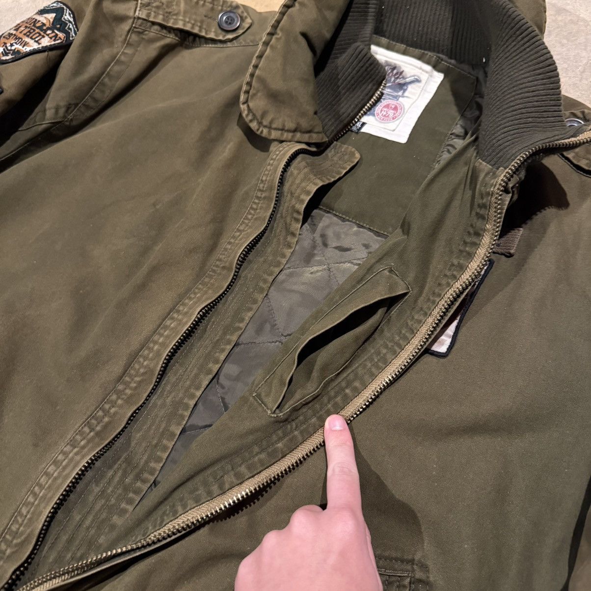 Vintage Vtg 2000s Faded Distressed Decibel Military Deck Jacket ERD Size US XXL / EU 58 / 5 - 8 Thumbnail