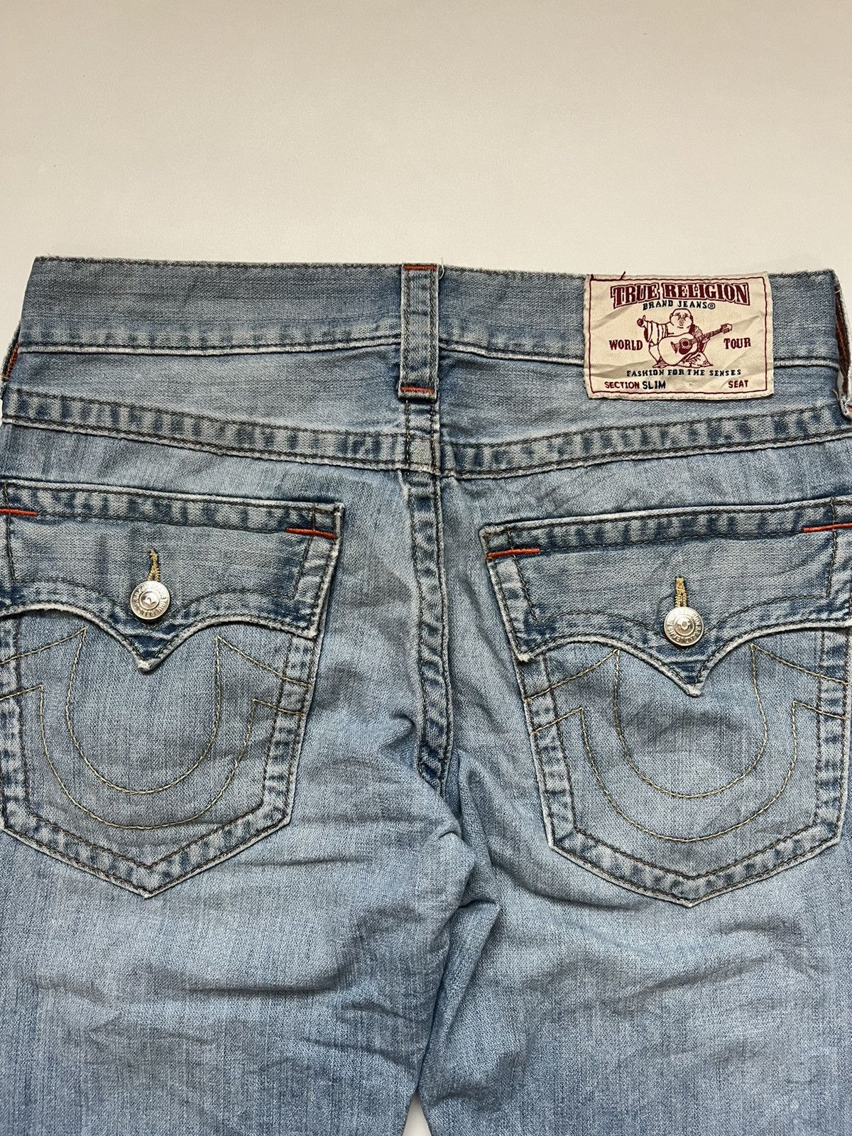 True Religion VTG True Religion Blue Slim Multi SN Size US 30 / EU 46 - 12 Thumbnail