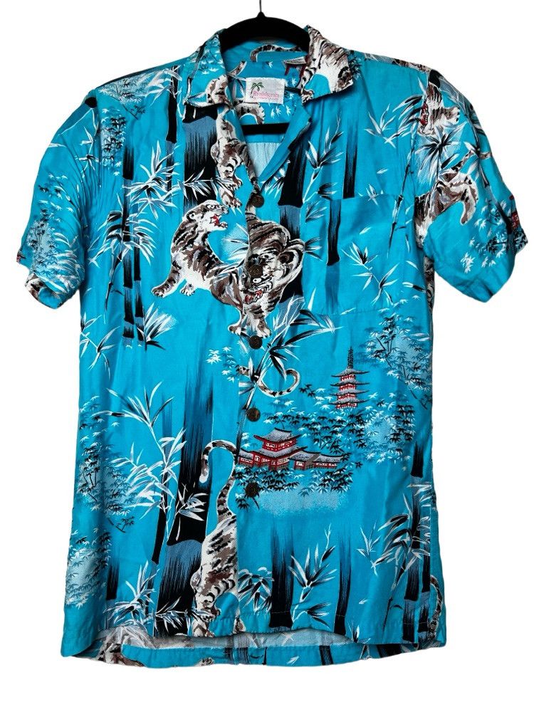 Vintage Vintage Reminiscence by Stewart Richer Hawaiian Style Shirt Size US S / EU 44-46 / 1 - 1 Thumbnail