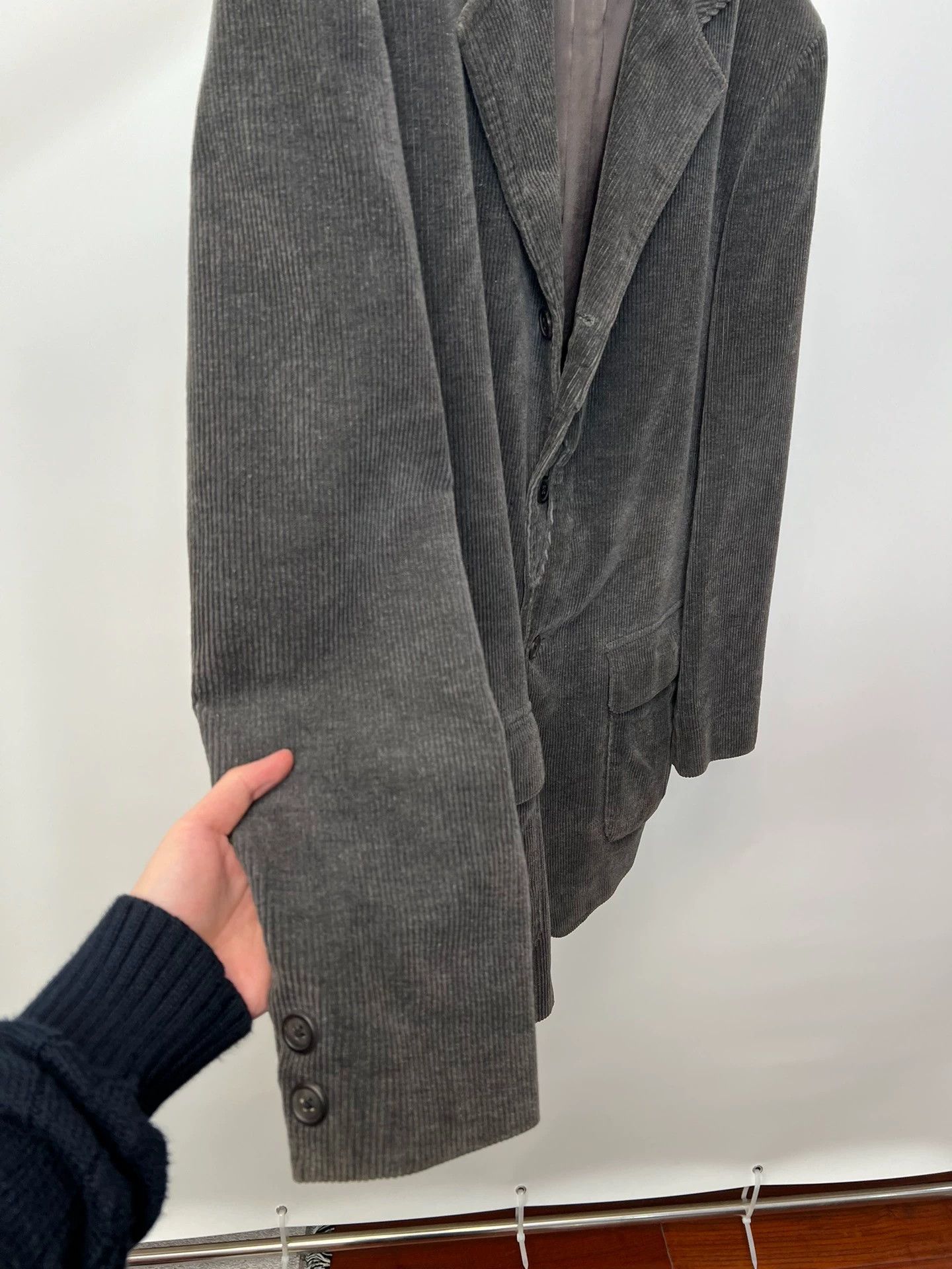 Yohji Yamamoto Yohji Yamamoto YS Man Corduroy Suit Jacket Gray-Green M Size US M / EU 48-50 / 2 - 4 Thumbnail