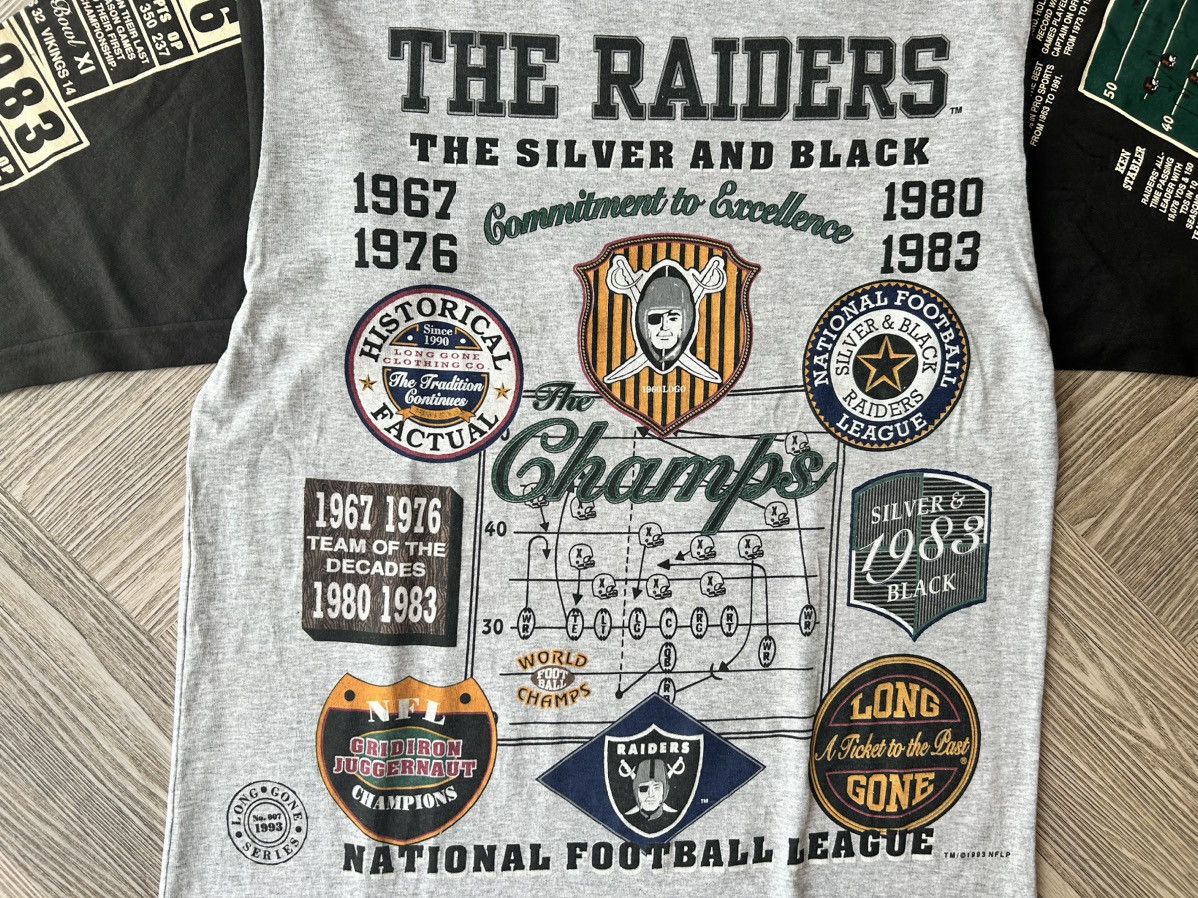 NFL × Vintage Vintage Oakland Raiders “TEAM OF DECADES” by LONG GONE USA Size US L / EU 52-54 / 3 - 2 Thumbnail
