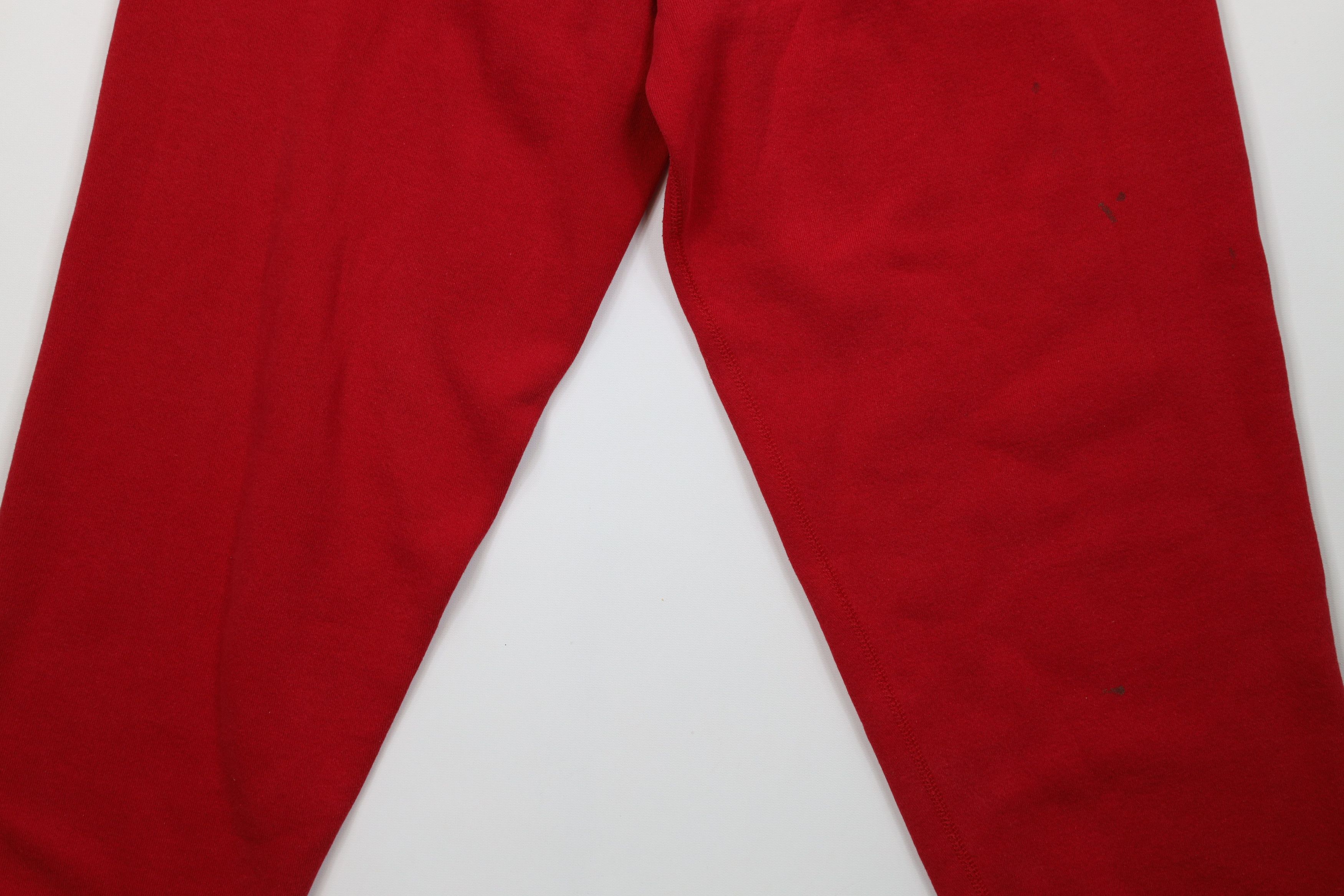 Vintage Vintage 90s Streetwear Sweatpants Joggers Pants Red USA Size 38" / US 16 / IT 52 - 3 Thumbnail