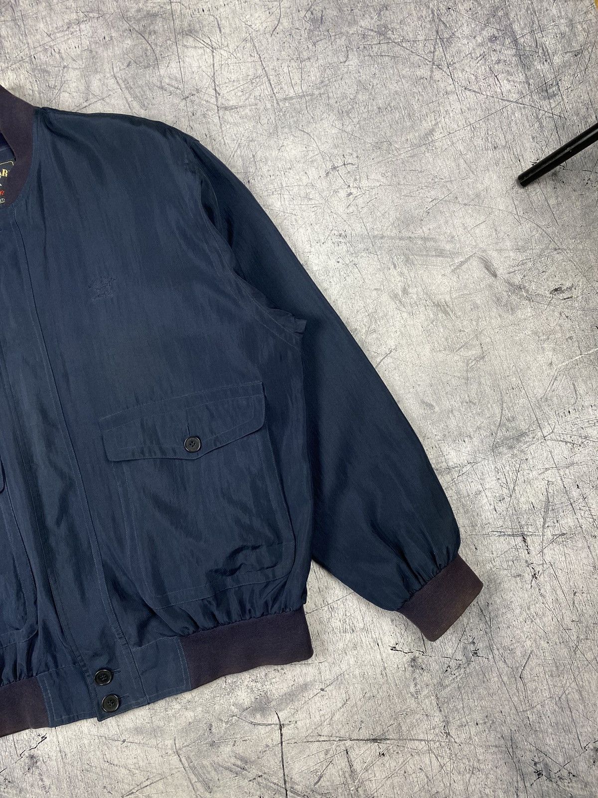 Paul & Shark 80s Vintage Paul & Shark pure silk lightweight bomber jacket Size US L / EU 52-54 / 3 - 6 Thumbnail