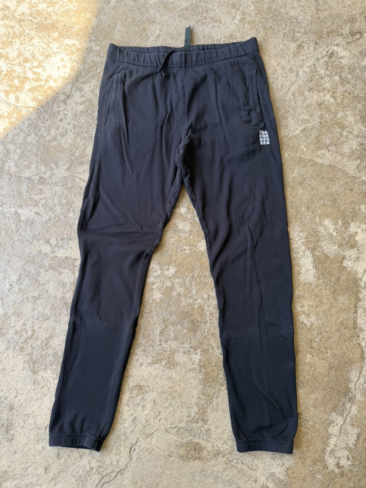 Chrome Hearts CH Y NOT Embroidered Logo Sweatpants (SIZE LARGE) Size US 34 / EU 50 - 2 Thumbnail