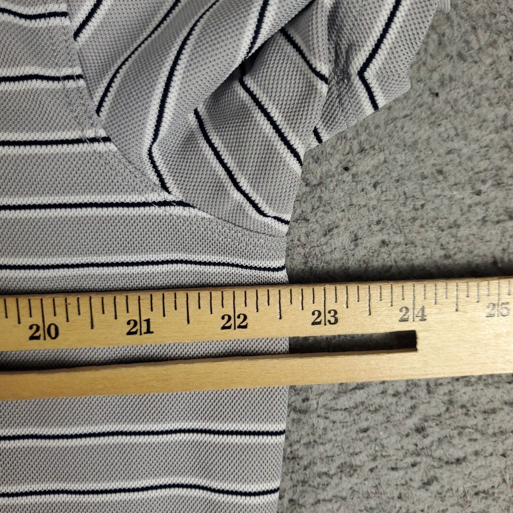 Nike Nike Polo Shirt Mens L Gray Striped Swoosh Golf Casual Short Sleeve Polo Men Size US L / EU 52-54 / 3 - 5 Thumbnail