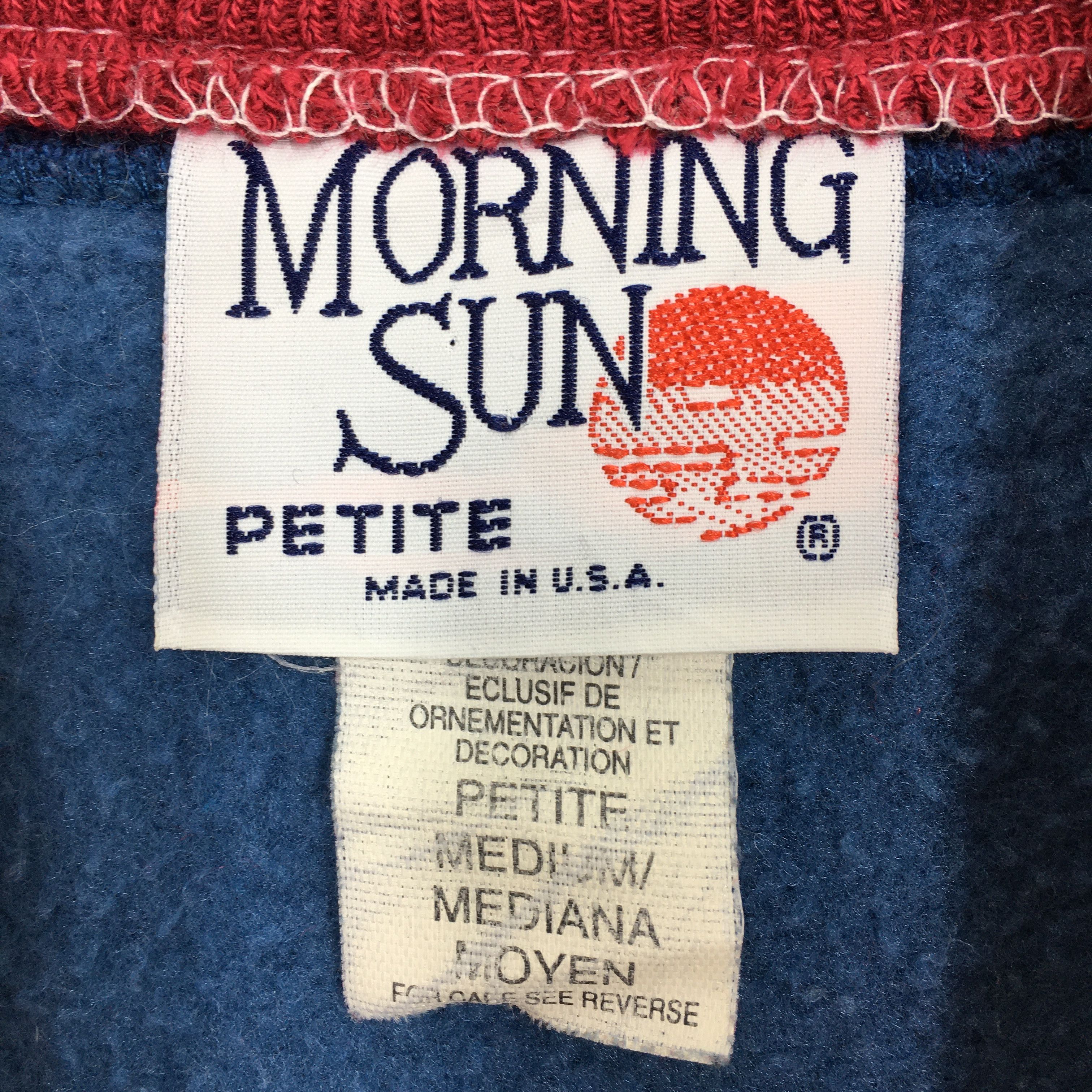 Habitat Vintage Morning Sun Kitten Cat Blue Sweatshirt Medium Size US M / EU 48-50 / 2 - 3 Thumbnail