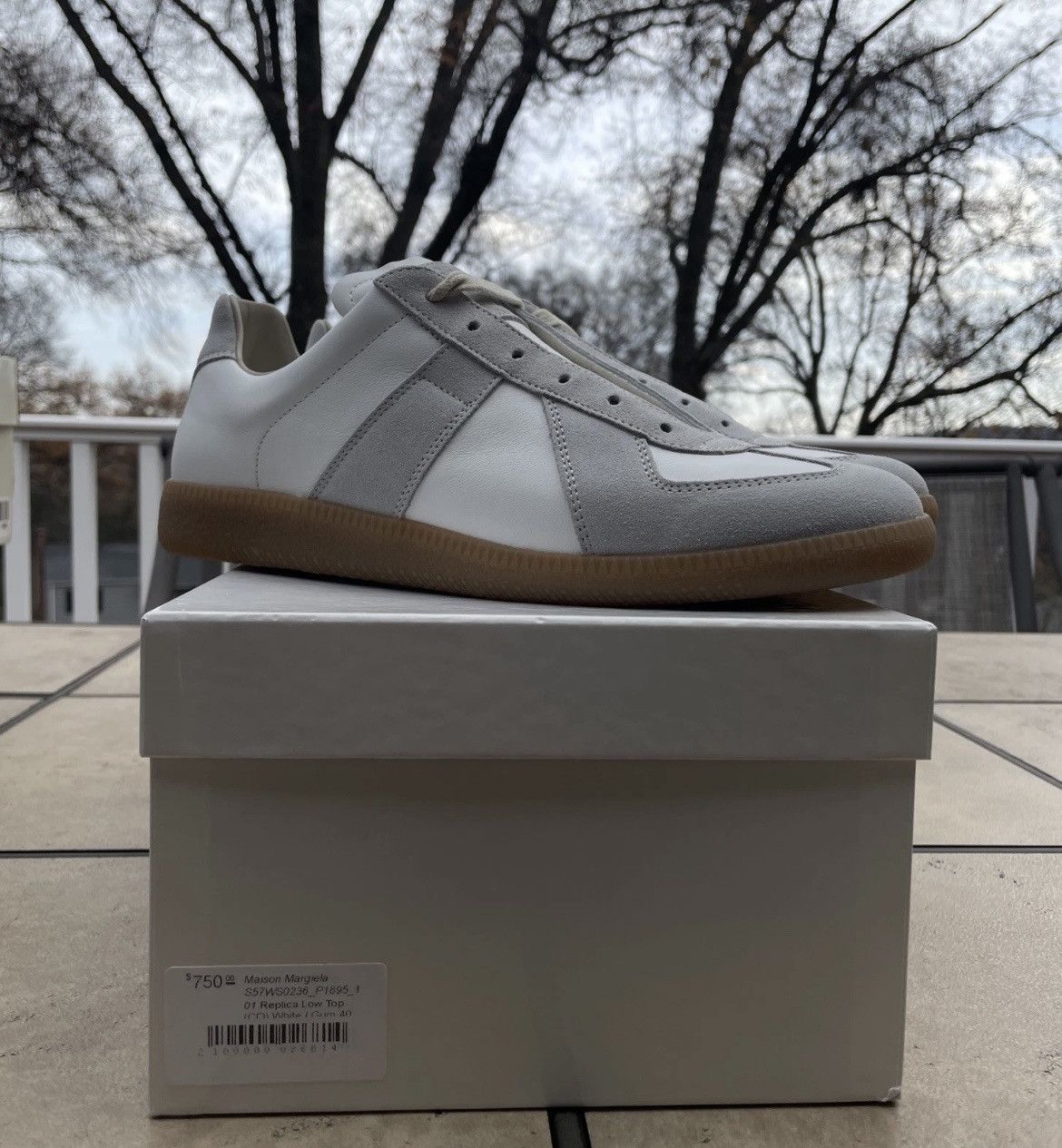Maison Margiela Maison Margiela GAT White Gray Size 40/7 US BRAND NEW Size US 7 / EU 40 - 3 Thumbnail