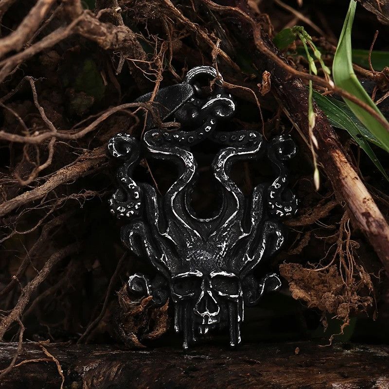 Jewelry Gothic Skull Pendant Necklace 2025 Size ONE SIZE - 3 Thumbnail