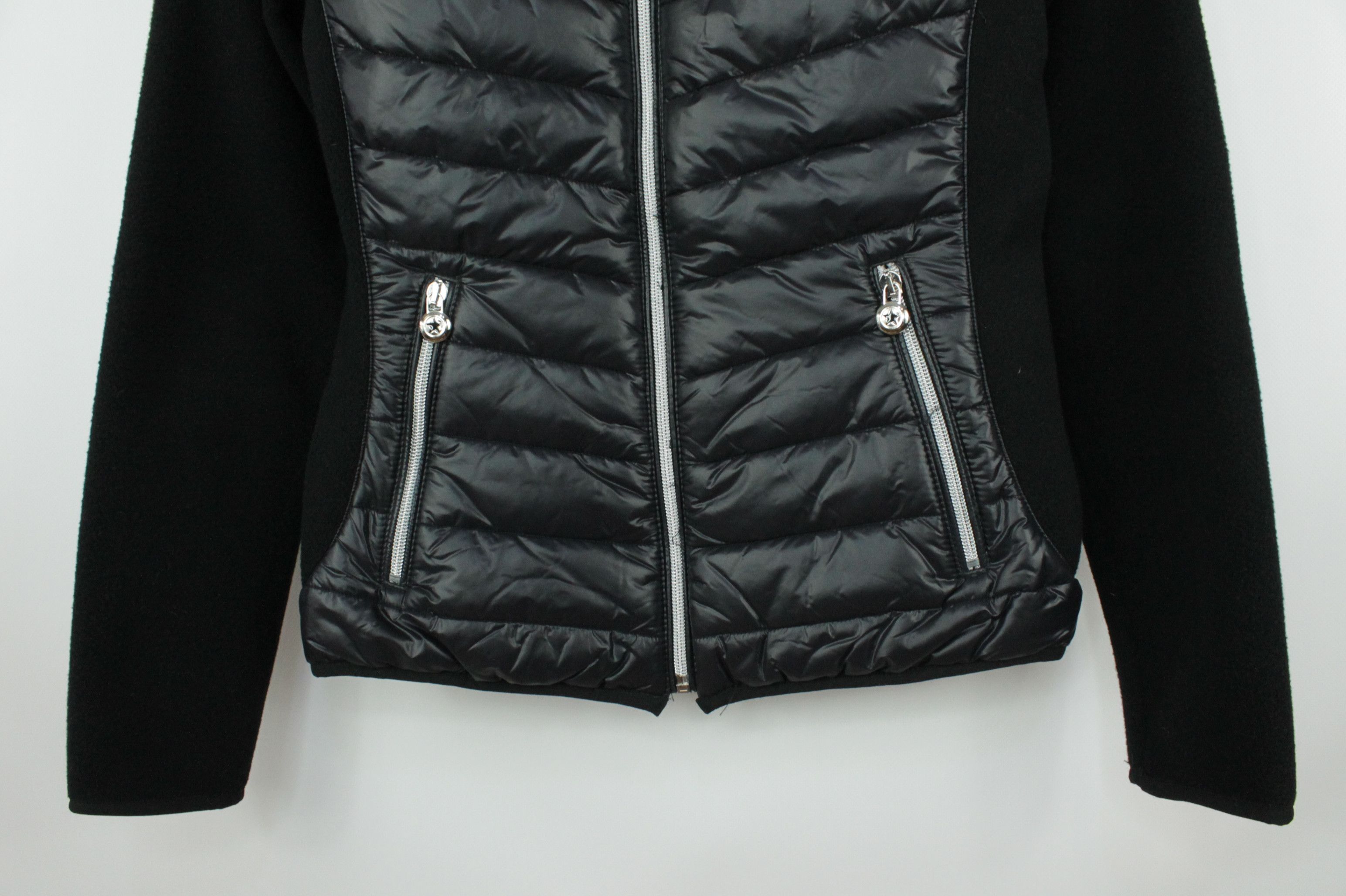 JET SET JET SET Hybrid Poppy Padded Black Fleece Jacket Women's Size M / US 6-8 / IT 42-44 - 3 Thumbnail