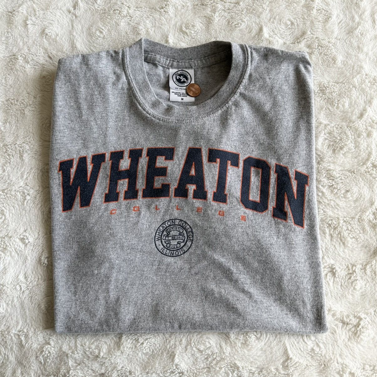 Other Vintage Wheaton College Shirt Tee Mens Medium Gray Thunder Size US M / EU 48-50 / 2 - 1 Thumbnail