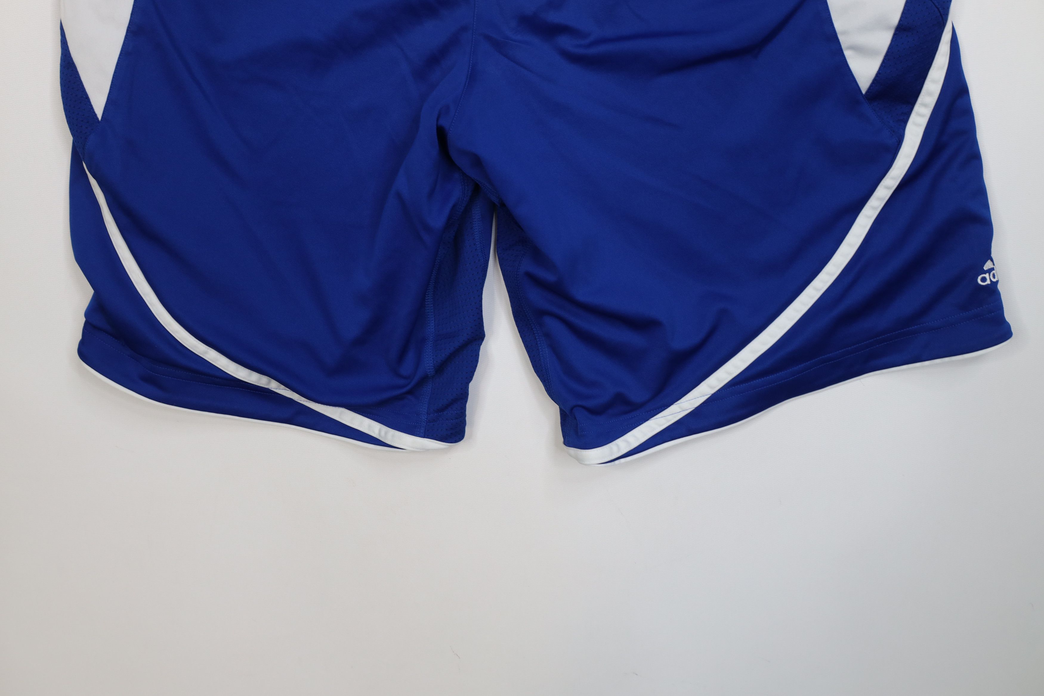 Adidas Adidas Team Issued Kansas University Basketball Shorts Blue Size US 32 / EU 48 - 13 Thumbnail