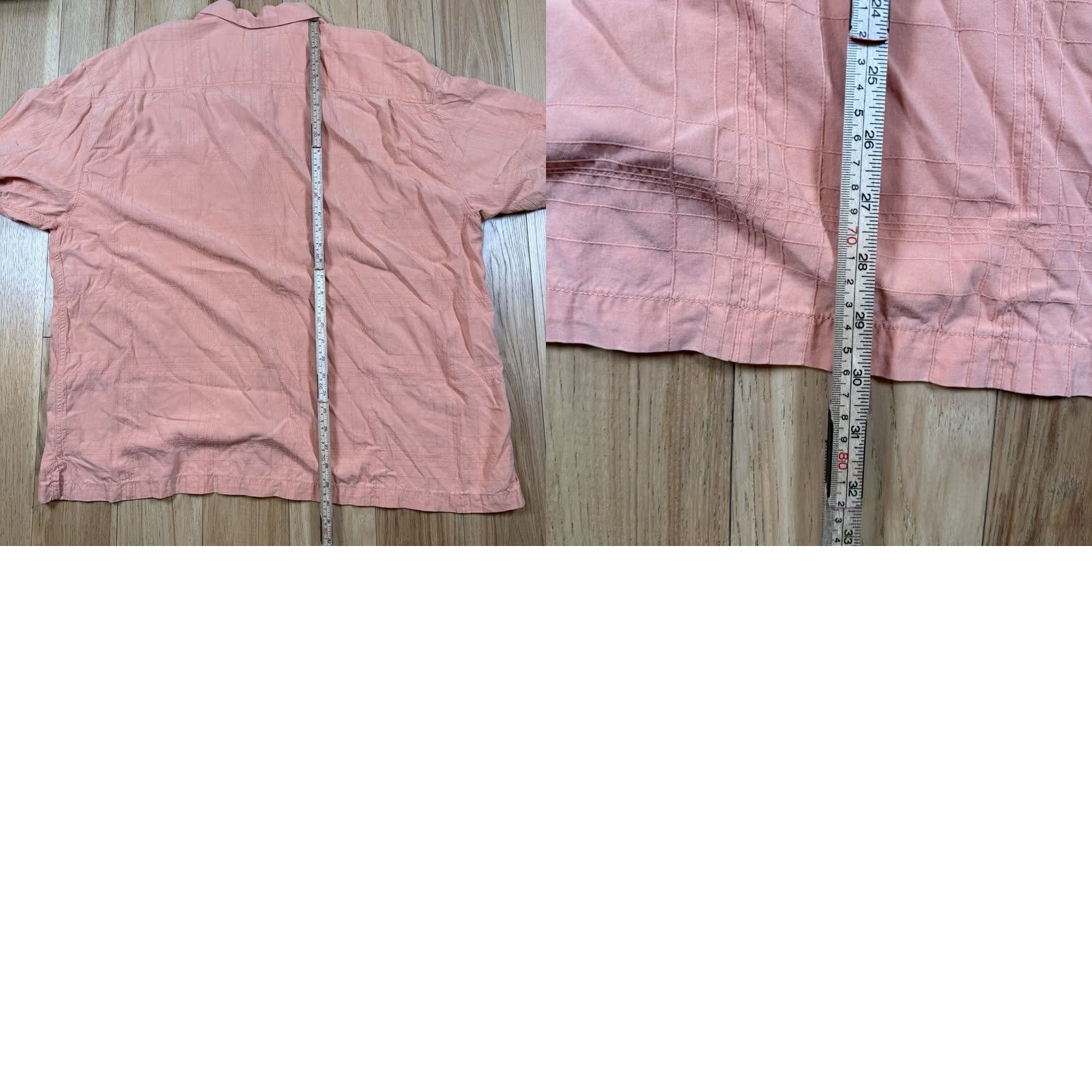 Tommy Bahama VINTAGE Tommy Bahama Button Up Shirt Mens XXL Long Sleeve Silk Geometric AOP Peach 2XL Mens Size US XXL / EU 58 / 5 - 8 Thumbnail