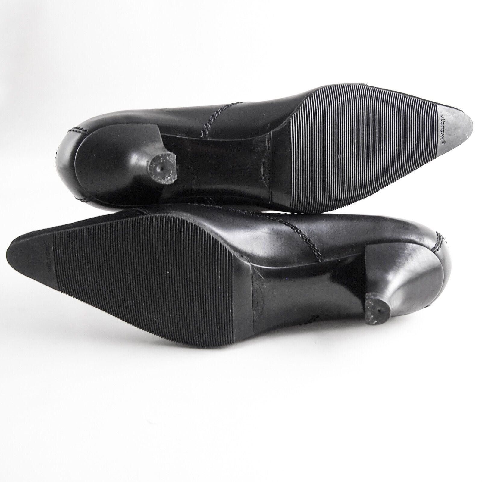 Tod's Tod's Mid Heel Pumps Black Leather Suede US 7 EU 37 $620 Size US 7 / IT 37 - 9 Thumbnail