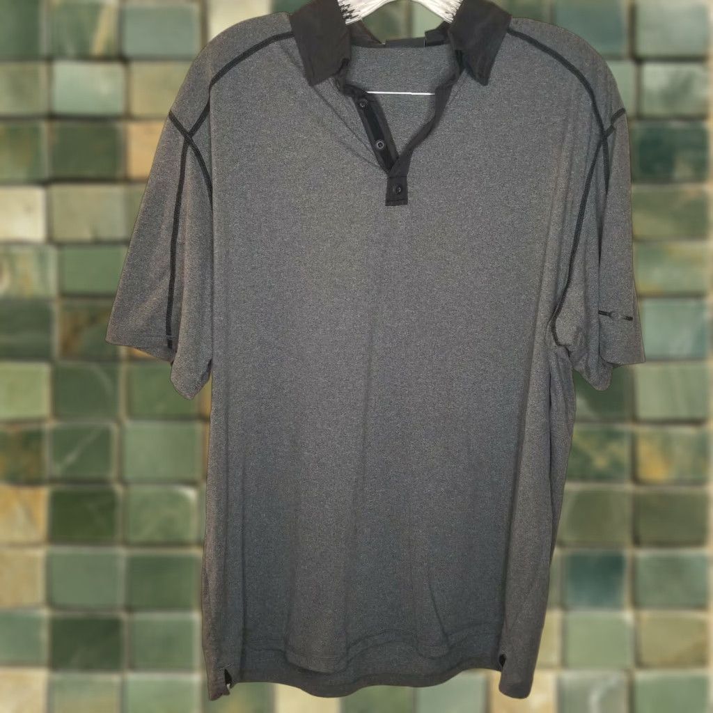 Stormtech STORMTECH Athletic Gray Polo Shirt Short Sleeve Adult Large Mens Size US L / EU 52-54 / 3 - 1 Thumbnail