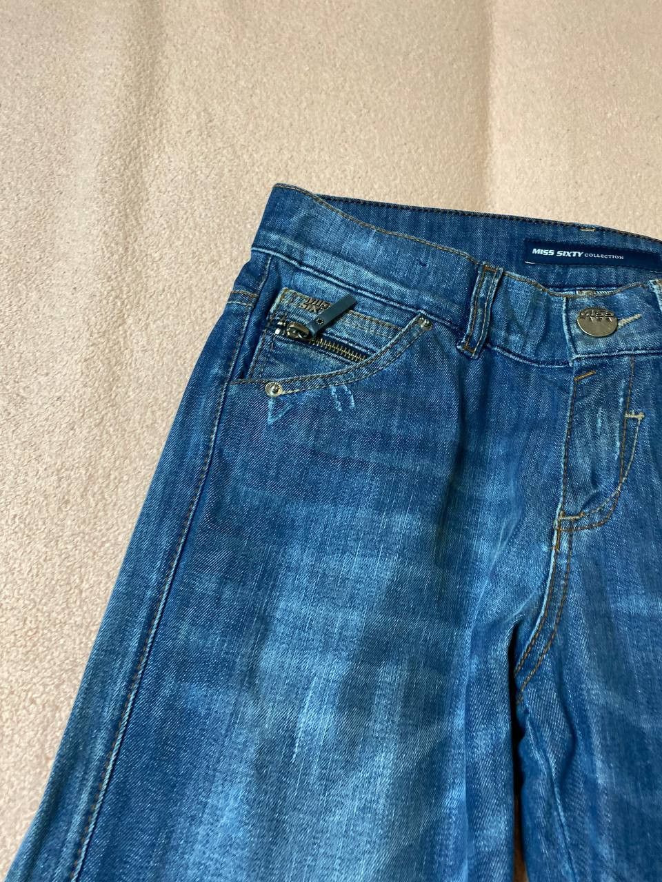 Miss Sixty × Vintage 2000s Miss Sixty Jeans Vintage Lightwash Denim Pants Y2K 25 Size 25" / US 0 / IT 36 - 15 Thumbnail