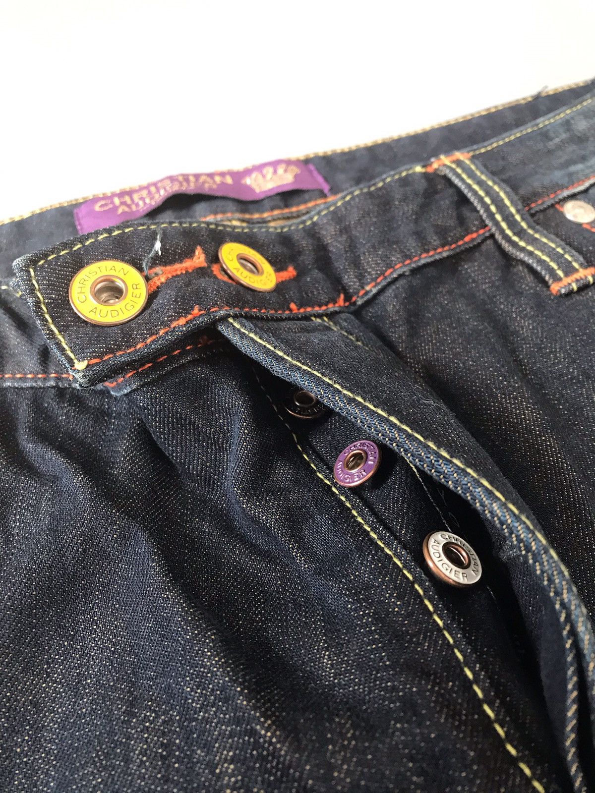 Christian Audigier × Ed Hardy Vintage Christian Audigier embroidered denim Size US 36 / EU 52 - 8 Thumbnail