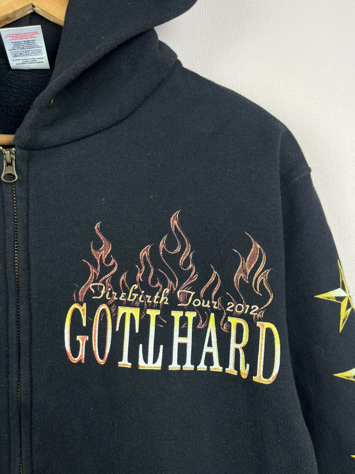Band Tees Vintage Gotthard Firebirth Tour 2012 Hoodie Black Flame Size US S / EU 44-46 / 1 - 3 Thumbnail