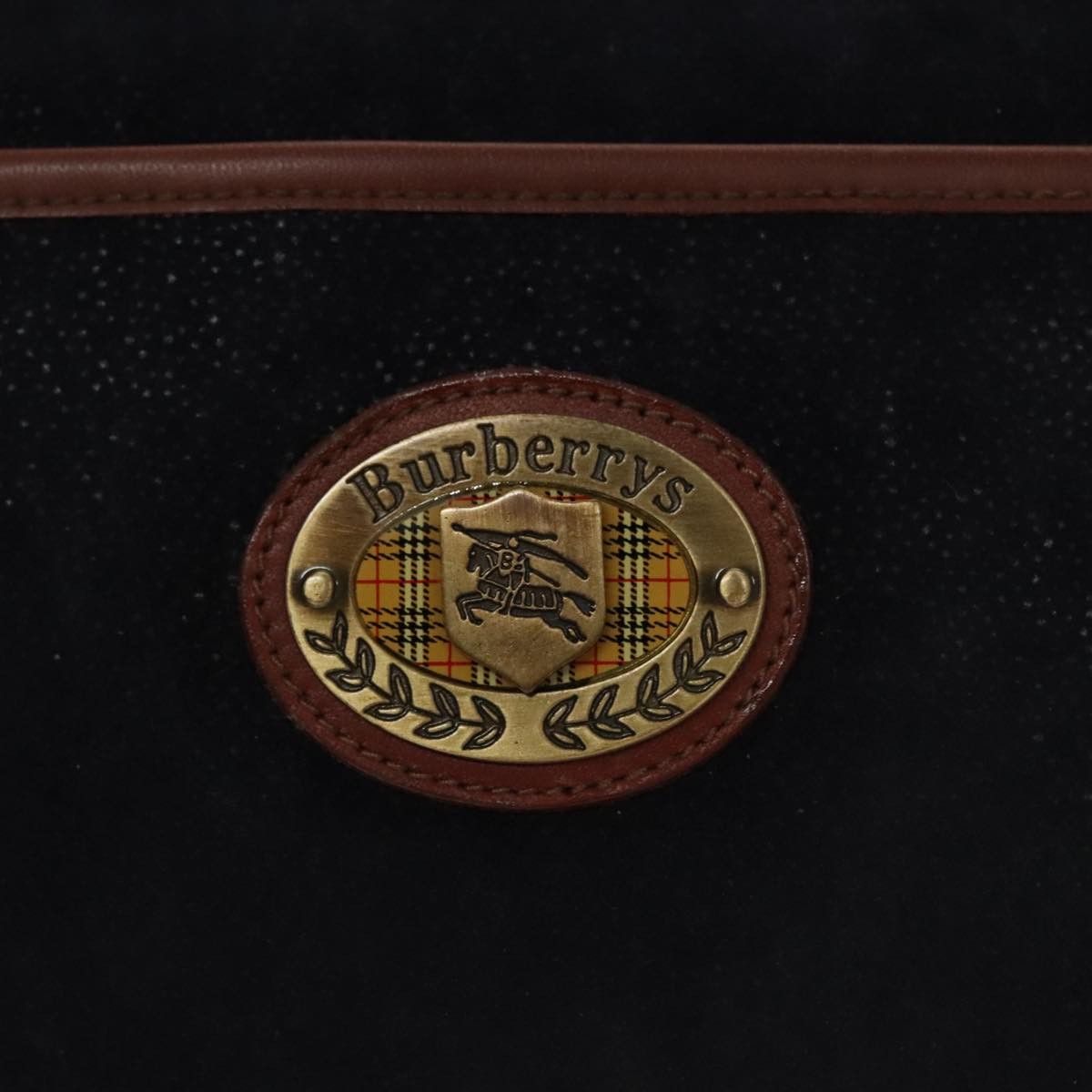 Burberry Burberry Shoulder Bag Suede Navy Size ONE SIZE - 14 Thumbnail