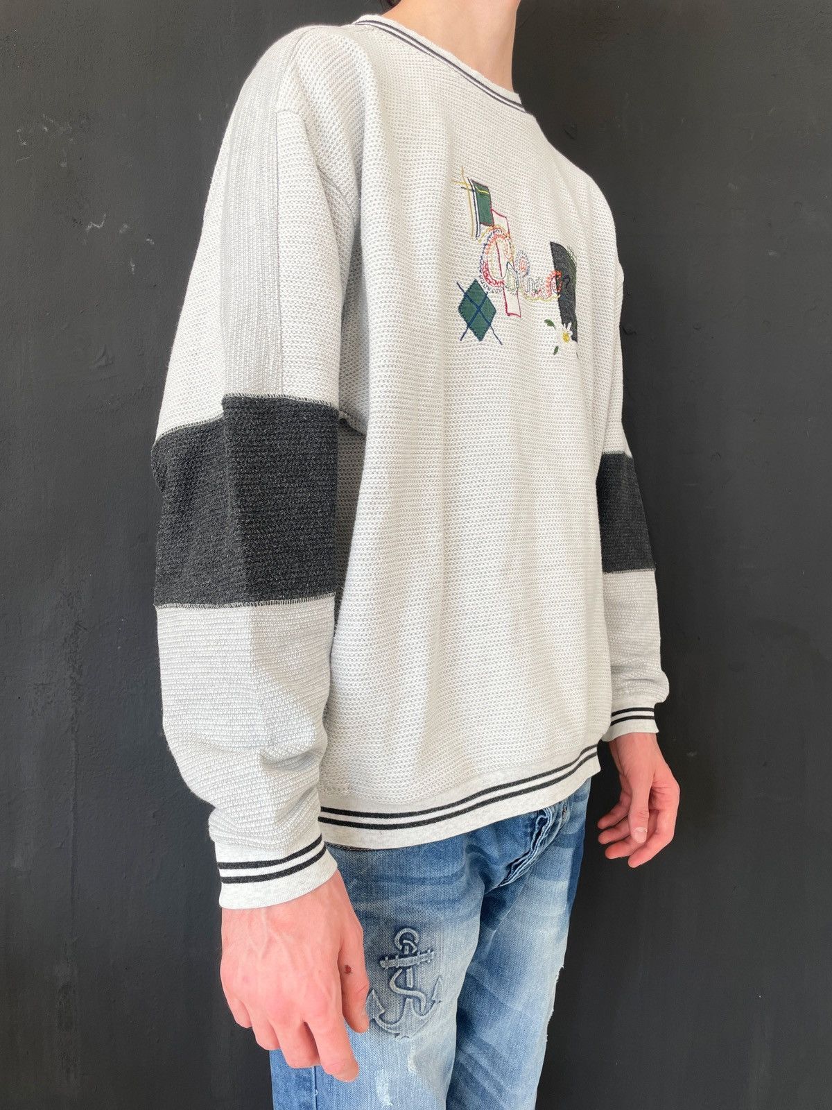 Carlo Colucci 90s Carlo Colucci Knit Sweater XL Embroidered Vintage Size US XL / EU 56 / 4 - 10 Thumbnail