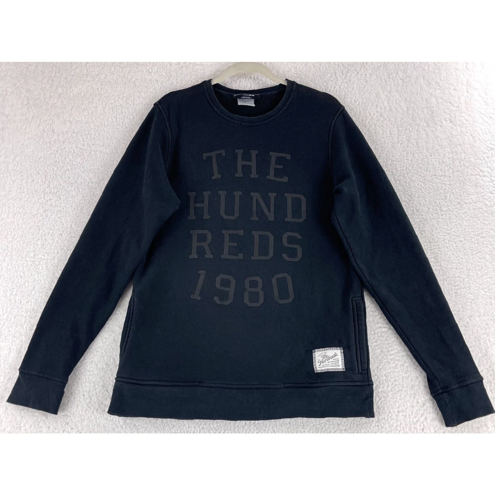The Hundreds The Hundreds Black Crew Neck Pullover Sweater Mens Large Knit Long Sleeve Cotton Size US L / EU 52-54 / 3 - 2 Thumbnail