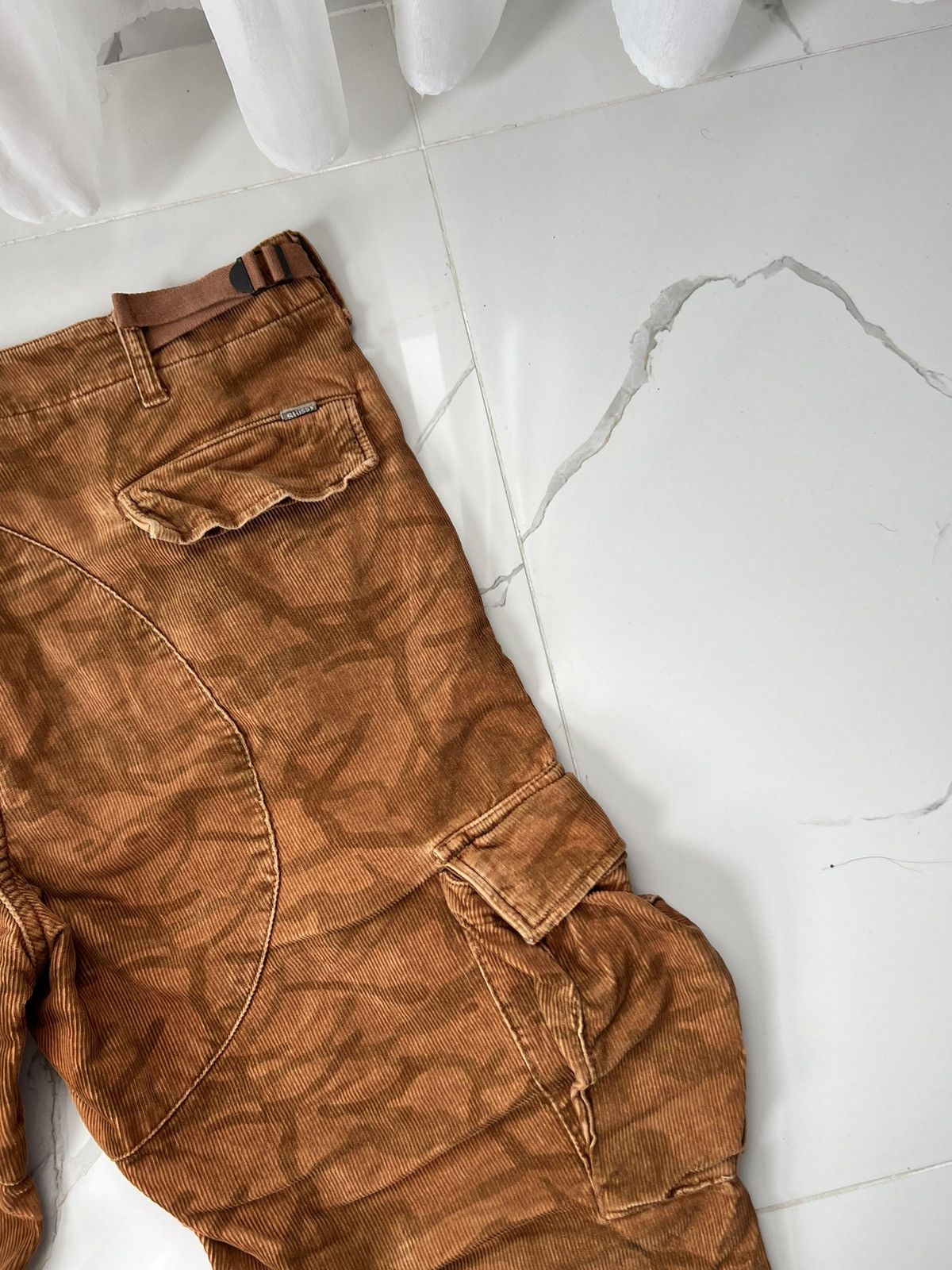 Stussy 90’s STUSSY CORDUROY RARE MULTIPOCKET CARGO RETRO PANTS Y2K Size US 32 / EU 48 - 6 Thumbnail