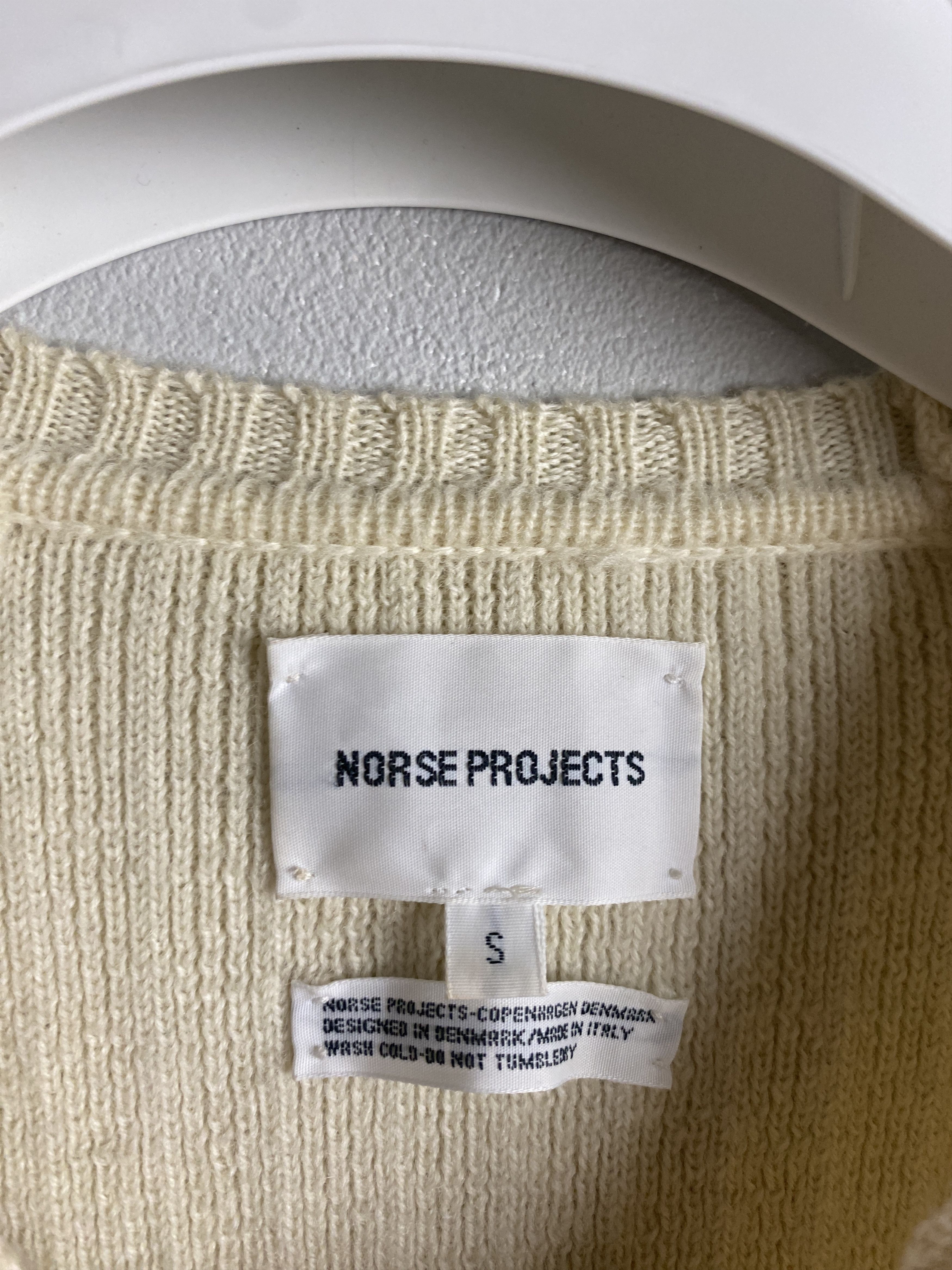 Norse Projects Norse Projects Oddvar Military Wool ecru sweater knitwear Size US S / EU 44-46 / 1 - 3 Thumbnail