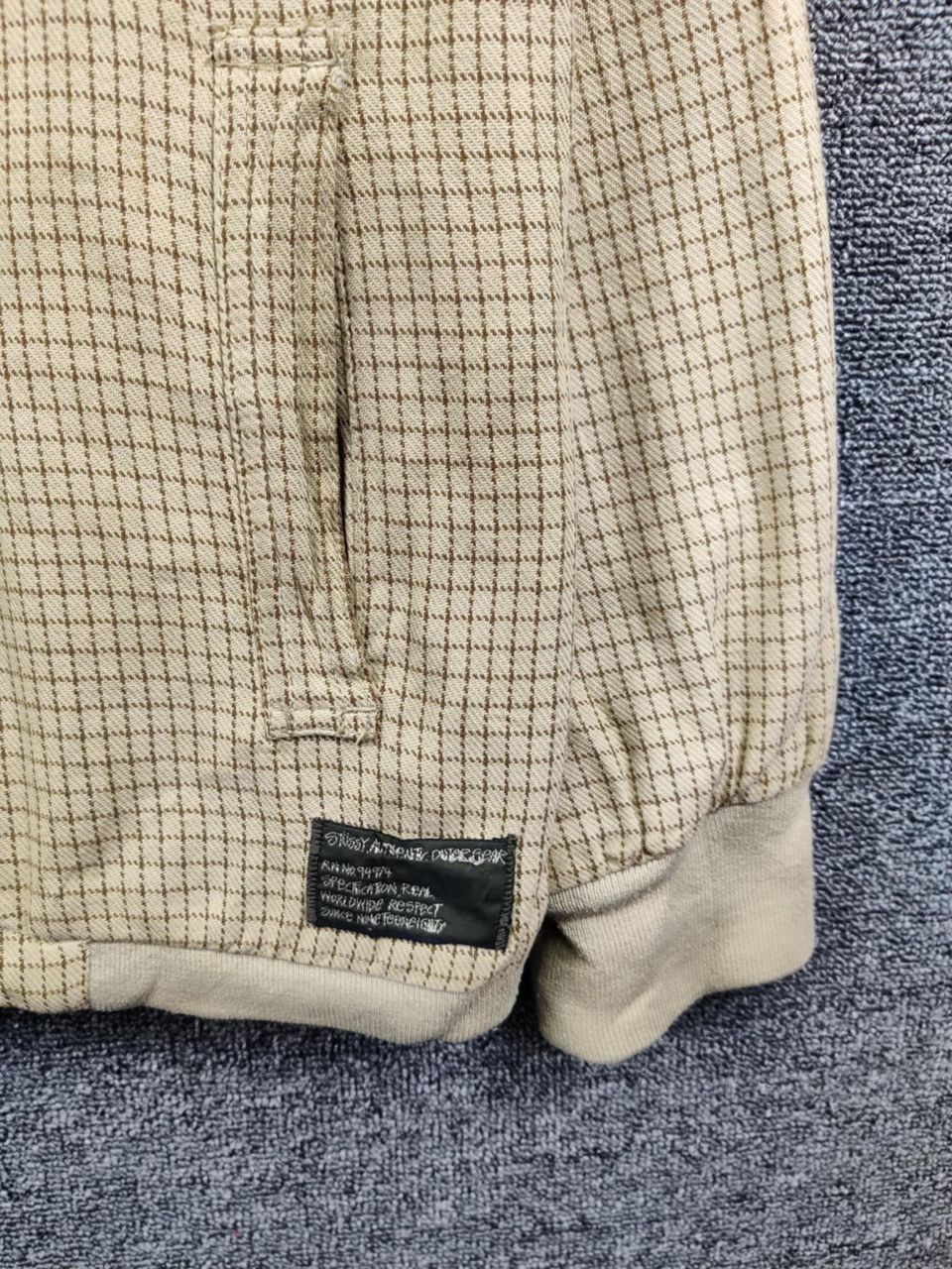 Stussy Vintage 90s Stussy Checkered Zipper Jacket Size US L / EU 52-54 / 3 - 3 Thumbnail