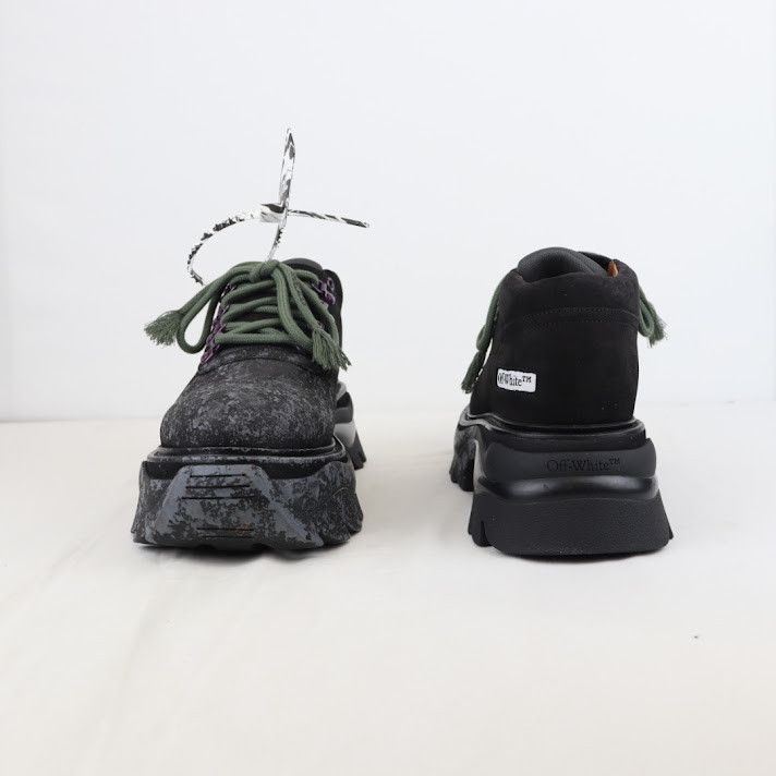 Off-White o1rshd1 Q:2 / Chuncky Sneakers Cow Nabuk in Black Grey Size US 8 / EU 41 - 9 Thumbnail