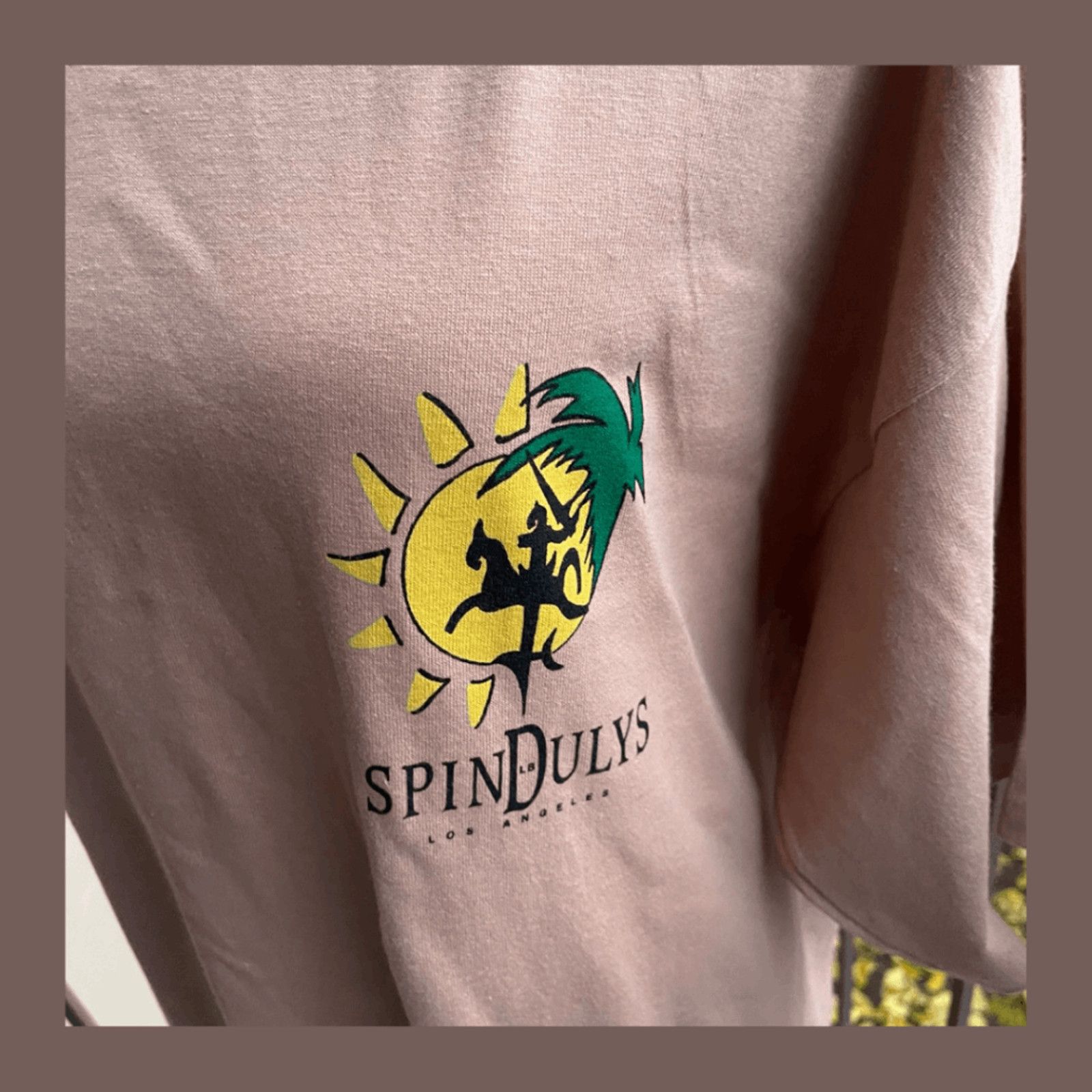 Vintage VTG Graphic Tee Murina Spin Dulys Tan USA | 90s Skatecore XL Size US XL / EU 56 / 4 - 4 Thumbnail