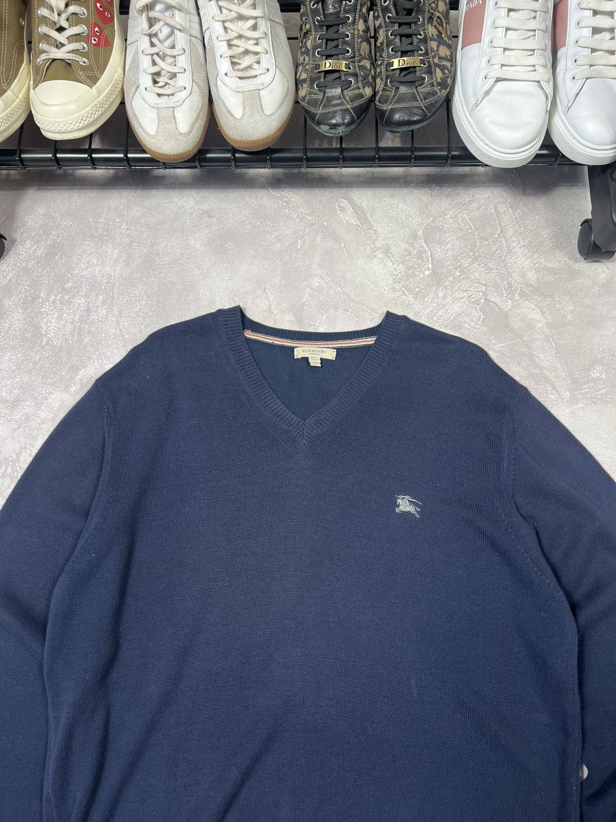 Burberry Vintage Burberry Y2k V-neck Sweater Size US L / EU 52-54 / 3 - 3 Thumbnail