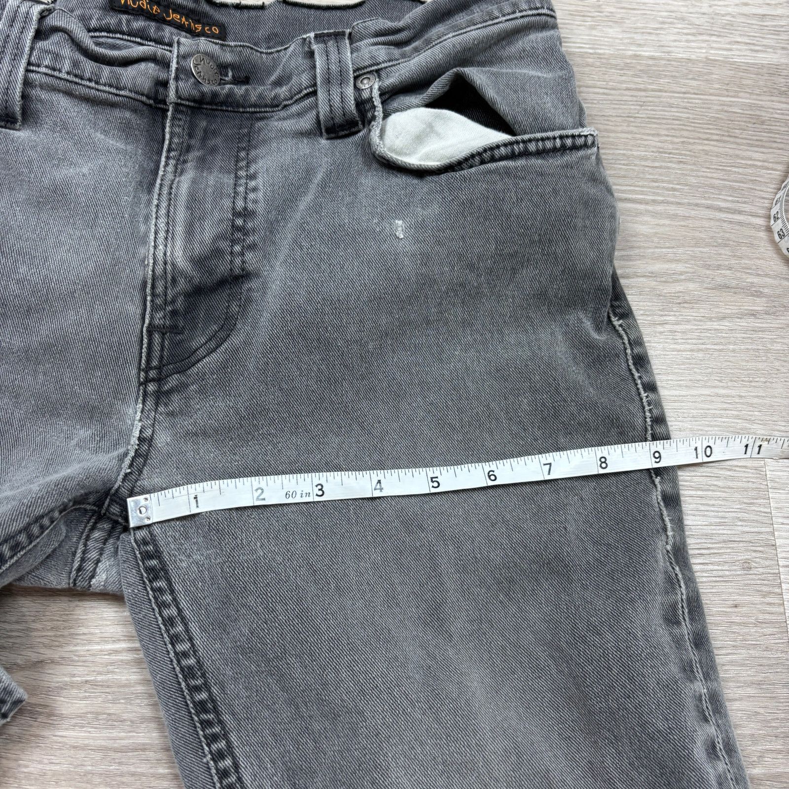 Nudie Jeans Nudie Jeans Co Thin Finn Superused Grey Denim Jeans 33x31 Size US 33 - 6 Thumbnail