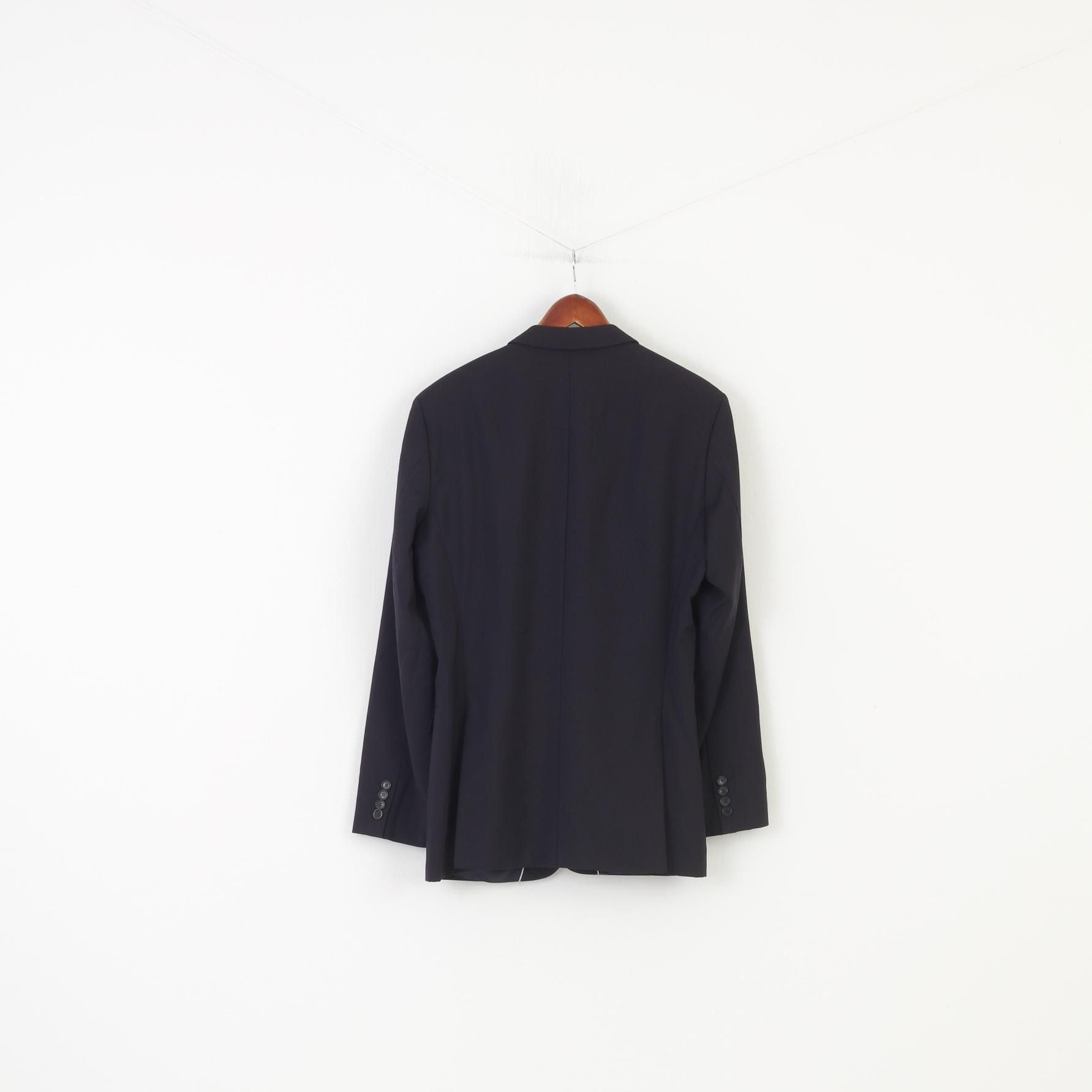 Hugo Boss Hugo Boss Men 40 98 Blazer Navy Wool Vintage 2040 Size 40L - 7 Thumbnail