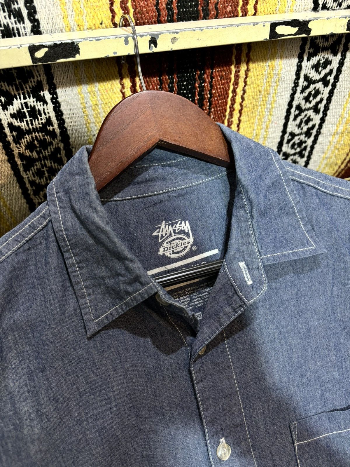 Dickies × Stussy Rare Dickies x Stussy Crazy Work Shirt Size US M / EU 48-50 / 2 - 3 Thumbnail