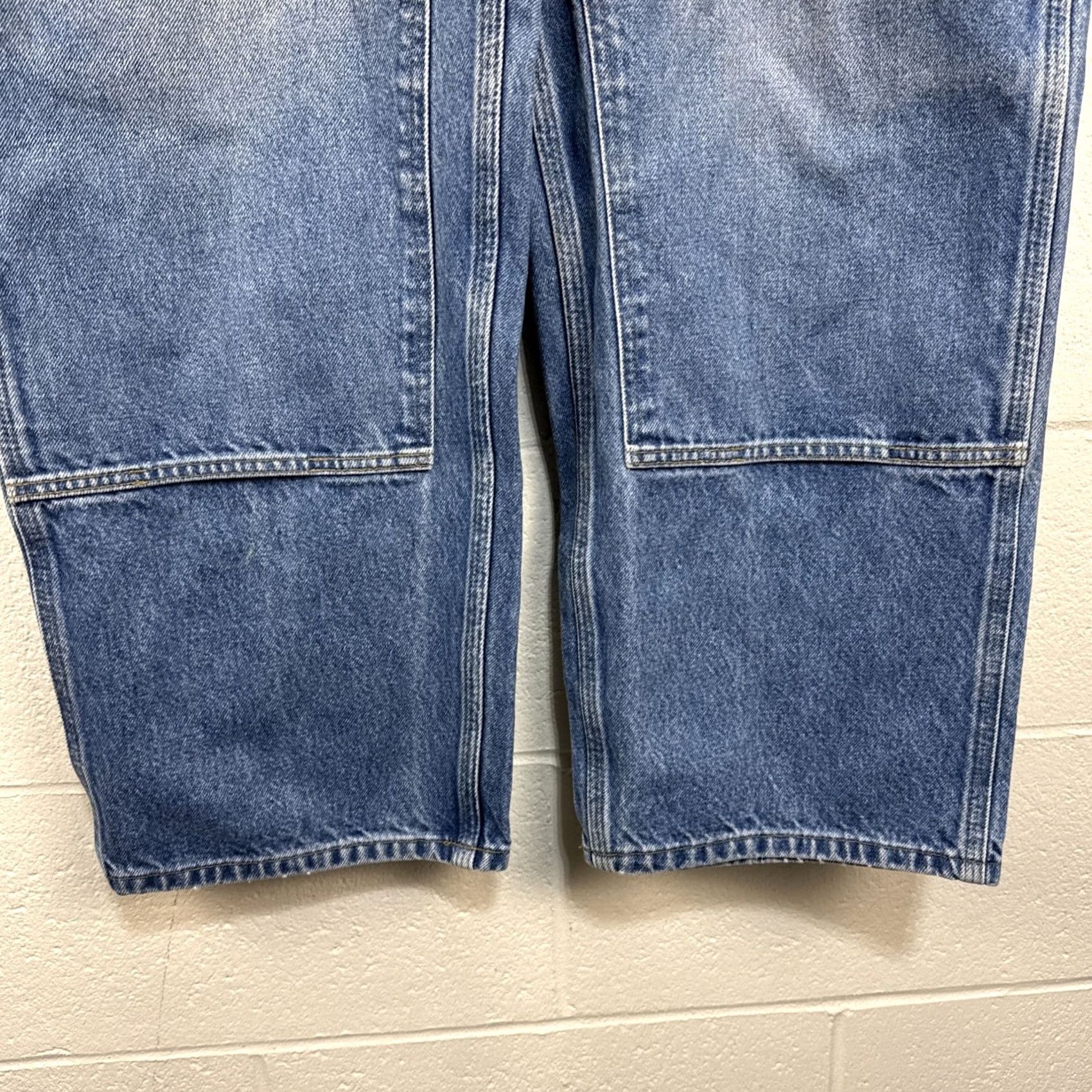 Carhartt VINTAGE Carhartt Jeans Men 40x30 DST Dungaree Fit Carpenter Double Knee Blue Work Size US 40 / EU 56 - 6 Thumbnail