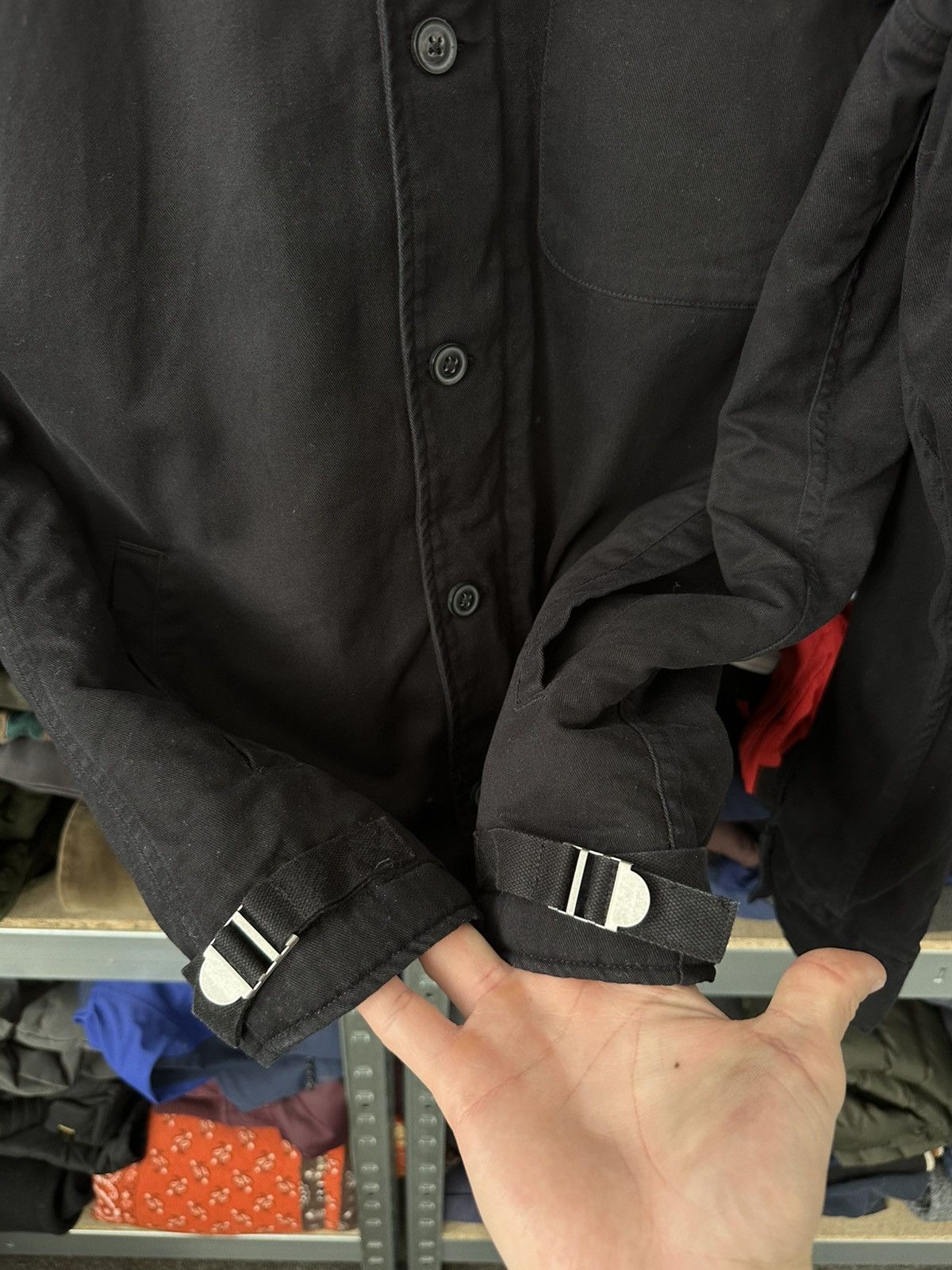 Allsaints Vintage Allsaints Black Button Zip Jacket Rare Sherpa Mens Size US M / EU 48-50 / 2 - 10 Thumbnail
