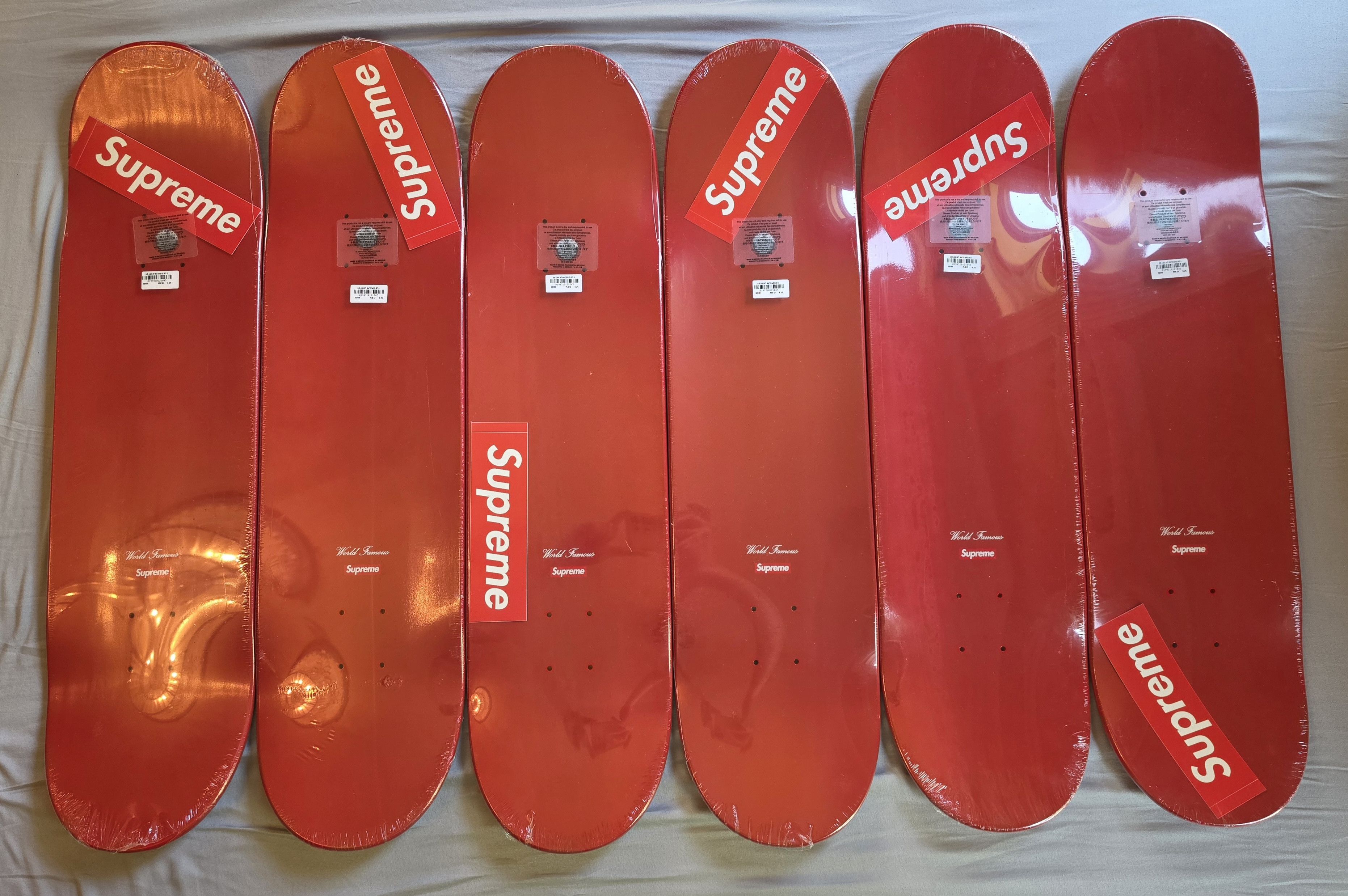 Supreme Supreme Box Logo Skateboard Deck Set Red Size ONE SIZE - 2 Thumbnail
