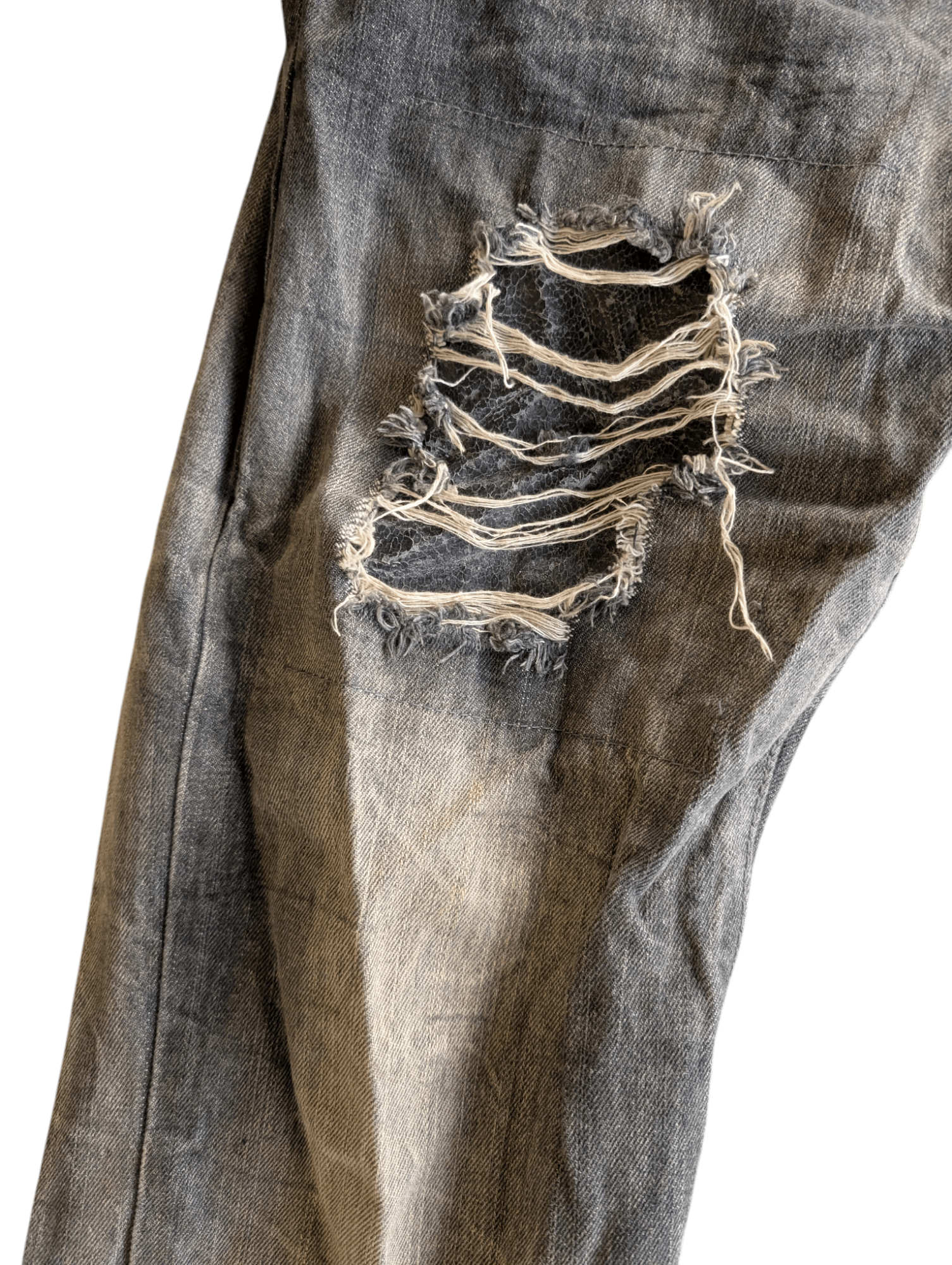 Japanese Brand Vintage Snakeskin Patch Jeans Size US 31 - 12 Thumbnail