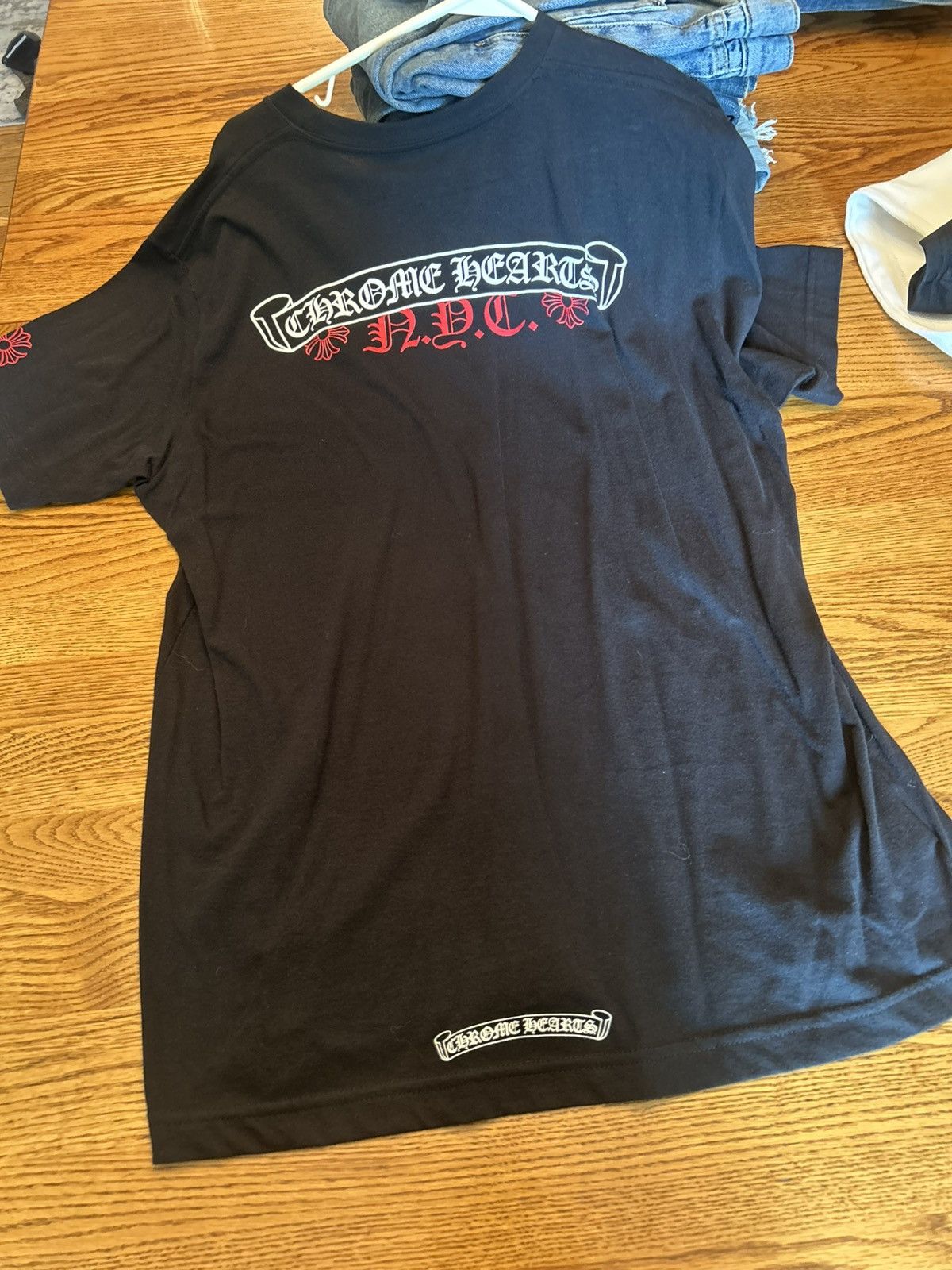 Chrome Hearts Chrome Hearts NYC Exclusive Scroll Tee Size US L / EU 52-54 / 3 - 1 Thumbnail