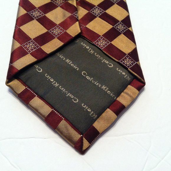 Calvin Klein CALVIN KLEIN MEN'S NEW 100%SILK TIE WIDTH: 3 3/4" Size ONE SIZE - 5 Thumbnail