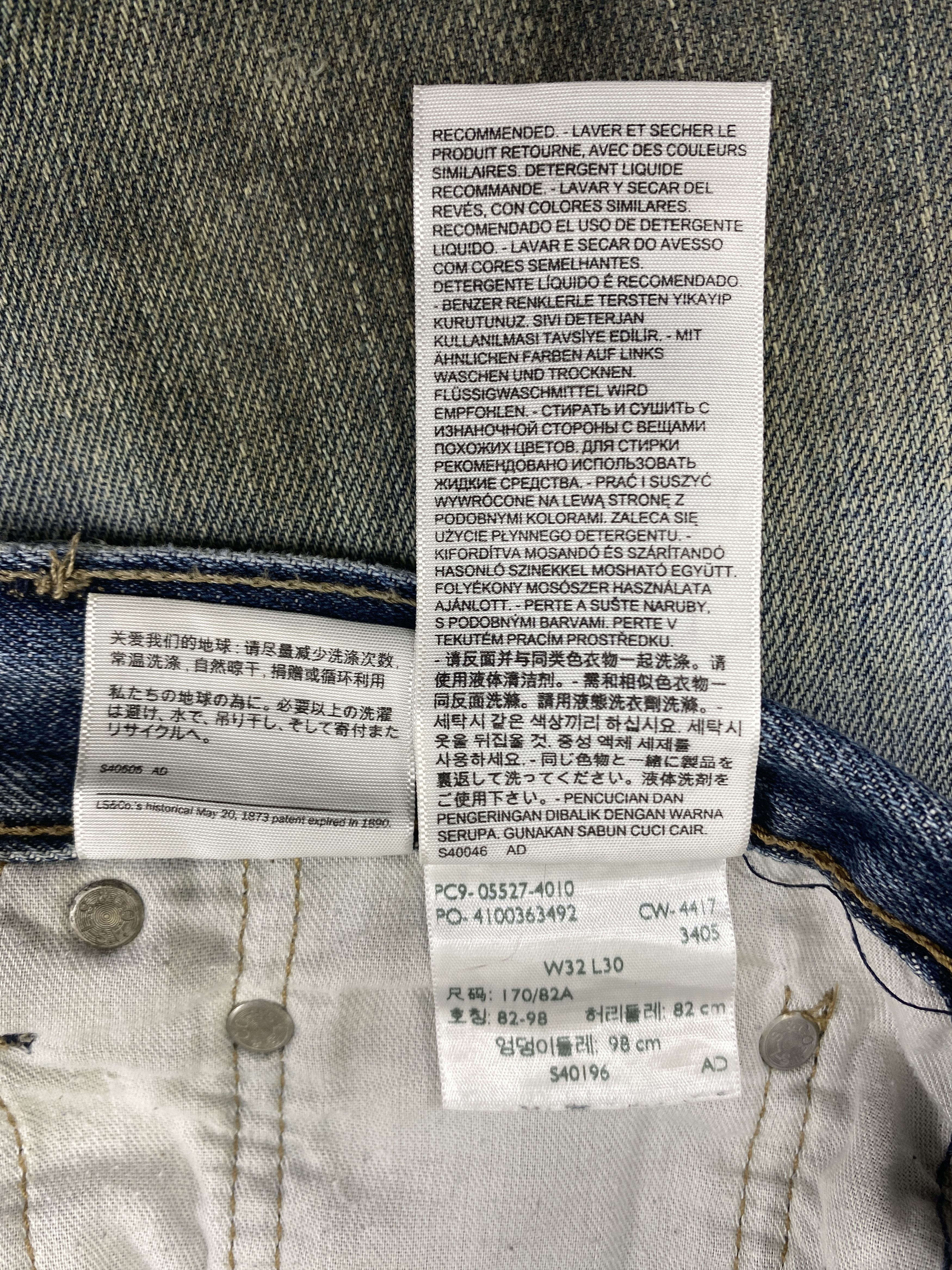 Levi's Dirty Faded Blue Vintage Levis 527 Flare Jeans 32x29 -JN3204 Size US 32 / EU 48 - 11 Thumbnail