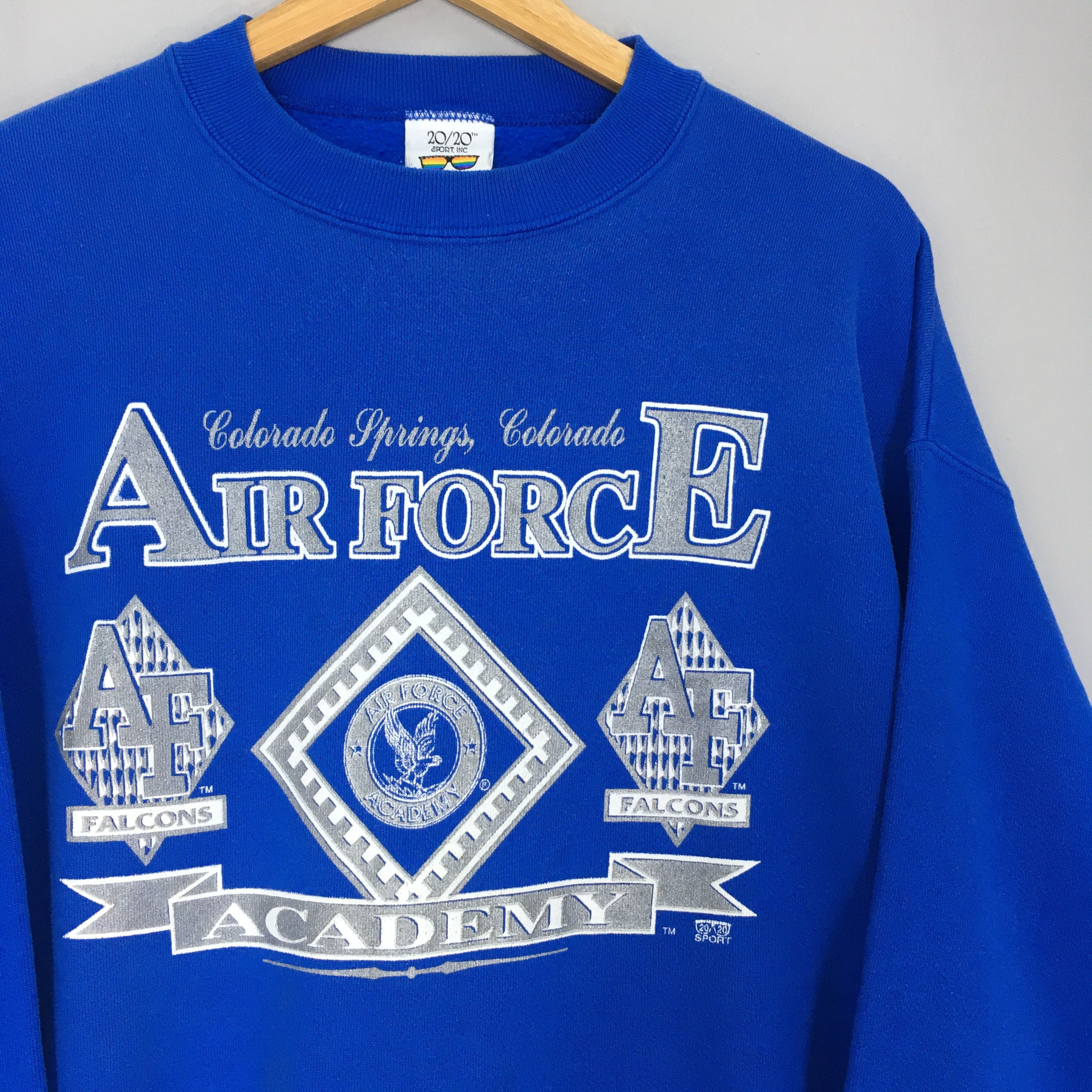NCAA × Vintage Vintage 90s Air Force Falcons NCAA Sweatshirt Size US XL / EU 56 / 4 - 2 Thumbnail