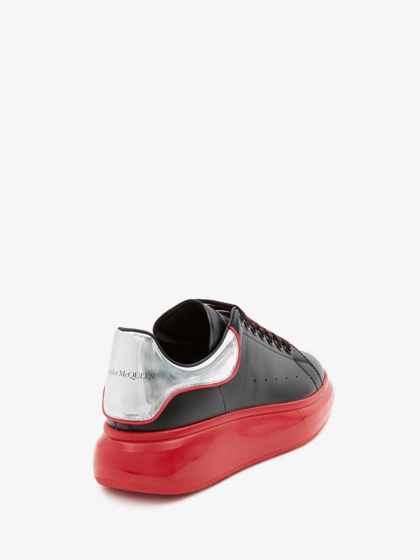 Alexander McQueen o1w1db10725 Oversized Sneaker in Black/Red Size US 7.5 / EU 40-41 - 3 Thumbnail