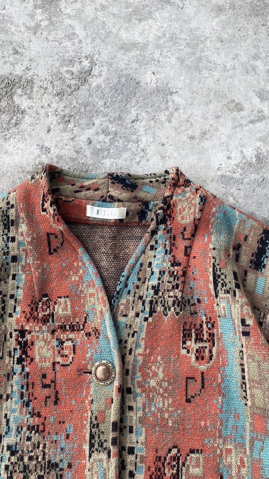 Coogi 💥FINAL DROP💥Vintage Misual Knit Cardigan 80s Size US L / EU 52-54 / 3 - 6 Thumbnail