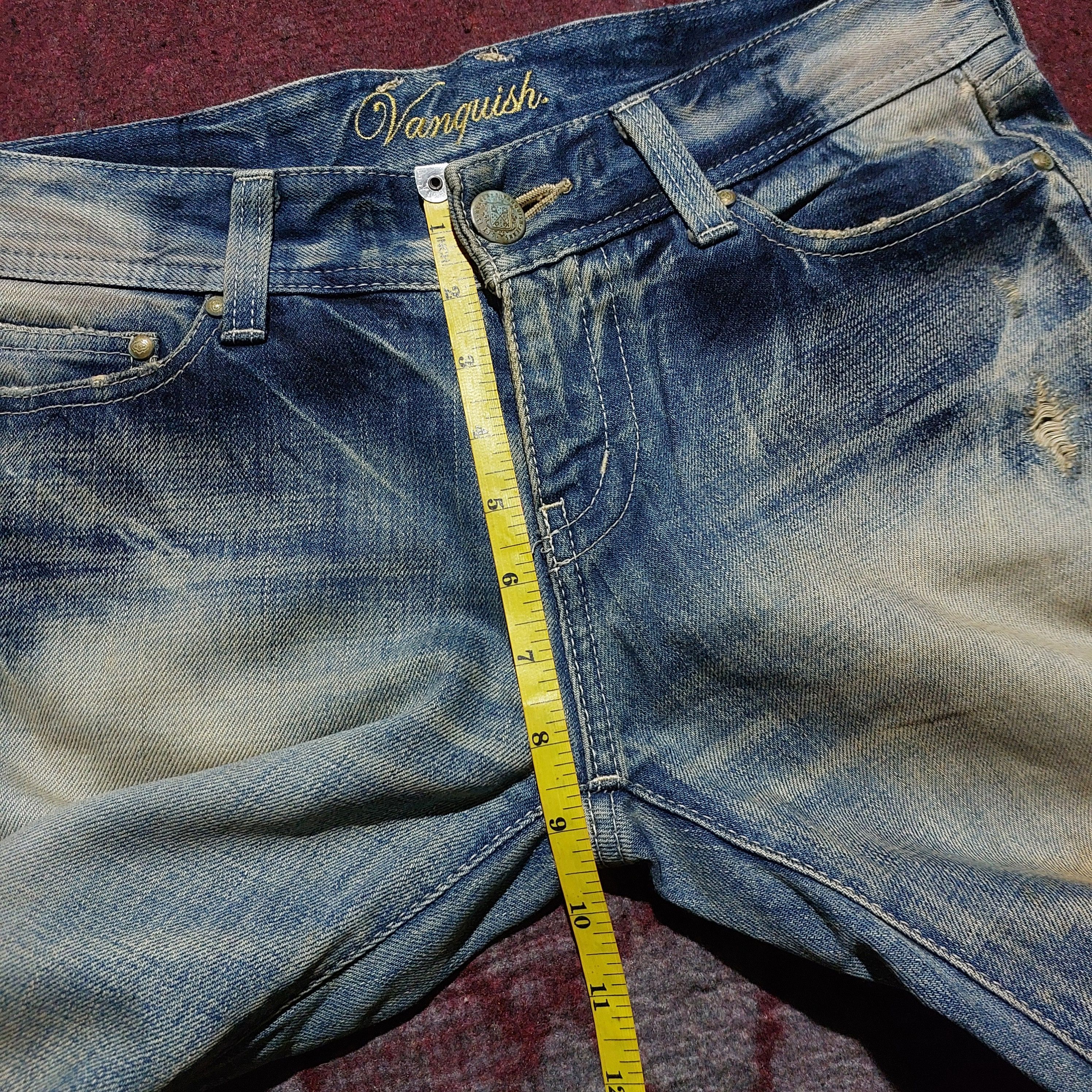Vanquish Vanquish Gold japan Acid ripped Flared Jeans Size US 32 / EU 48 - 17 Thumbnail