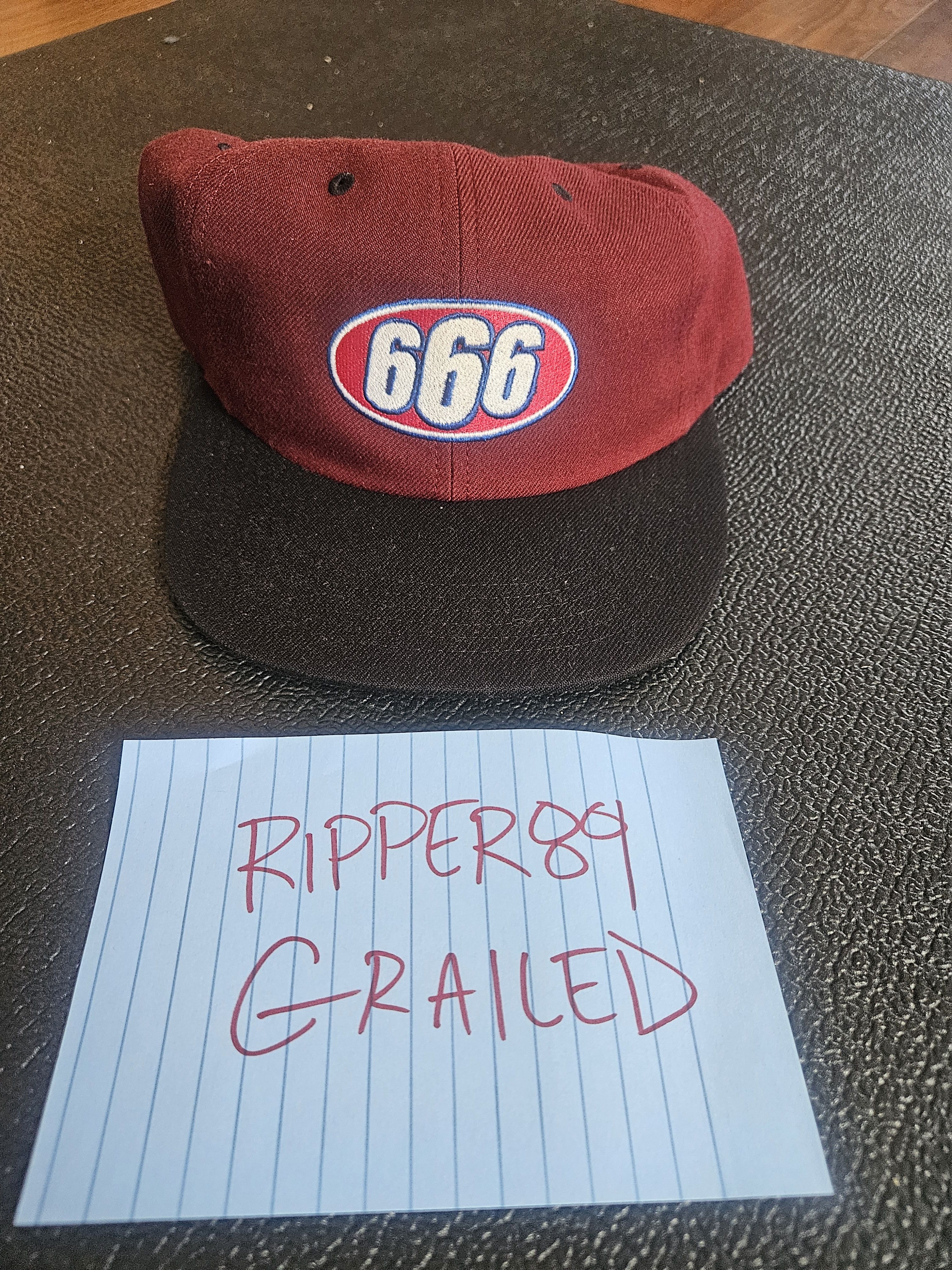 Supreme Supreme "666" Burgundy/Black Snapback Hat - Like New! Size ONE SIZE - 1 Thumbnail